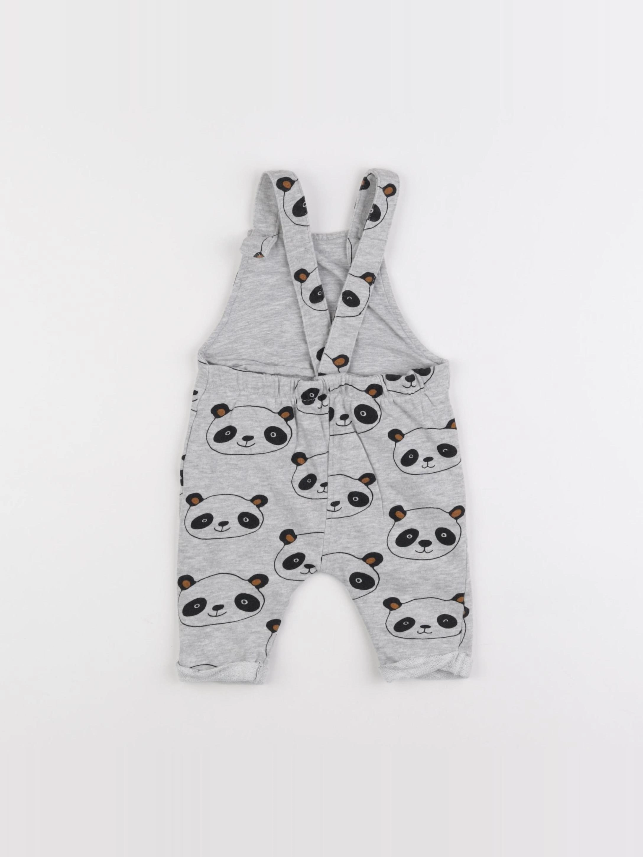 H&M - salopette gris - 3/6 mois