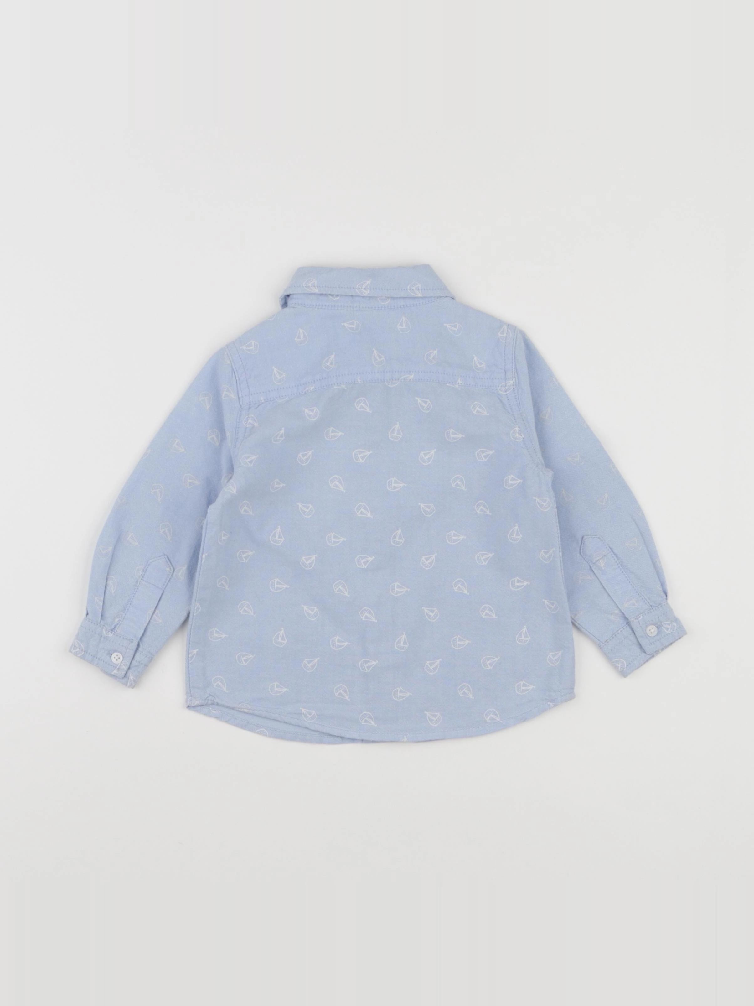 Mango - chemise bleu - 12/18 mois