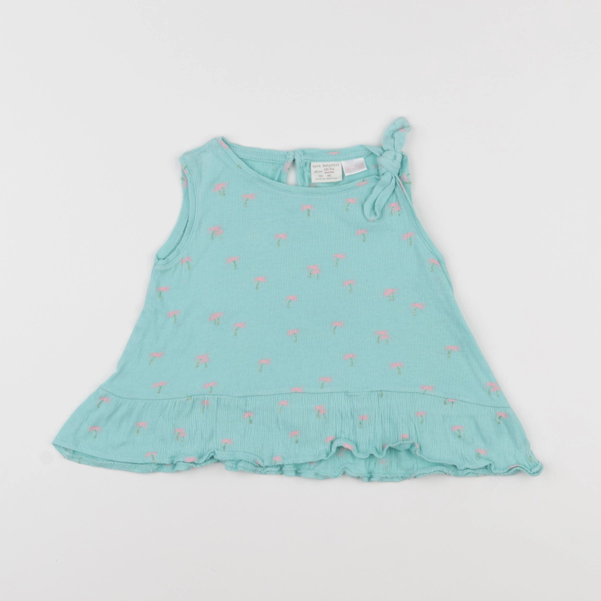 Zara - débardeur bleu - 18 mois à 2 ans