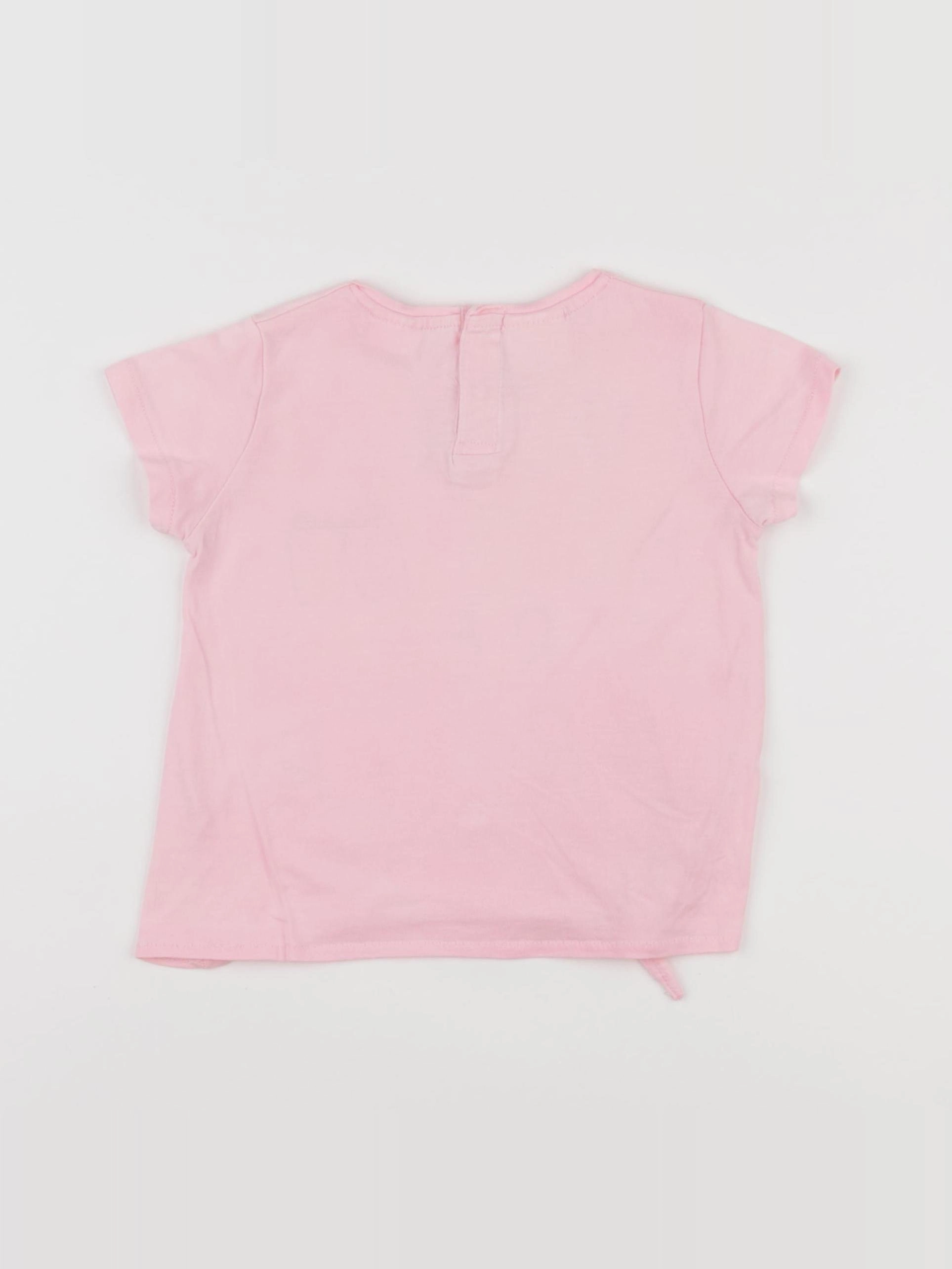 Zara - tee-shirt rose - 18 mois à 2 ans