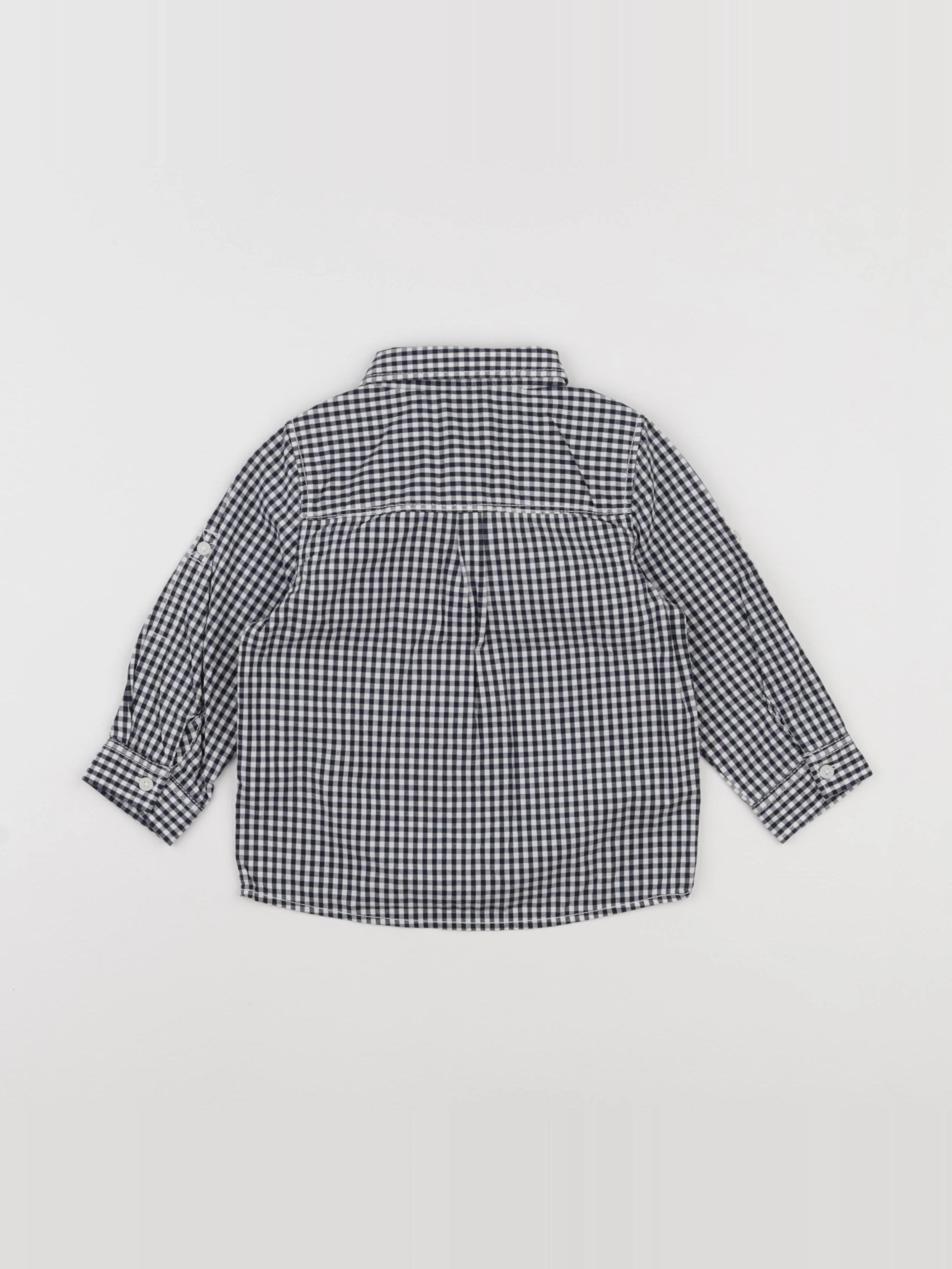 Tape à l'oeil - chemise blanc, noir - 18 mois