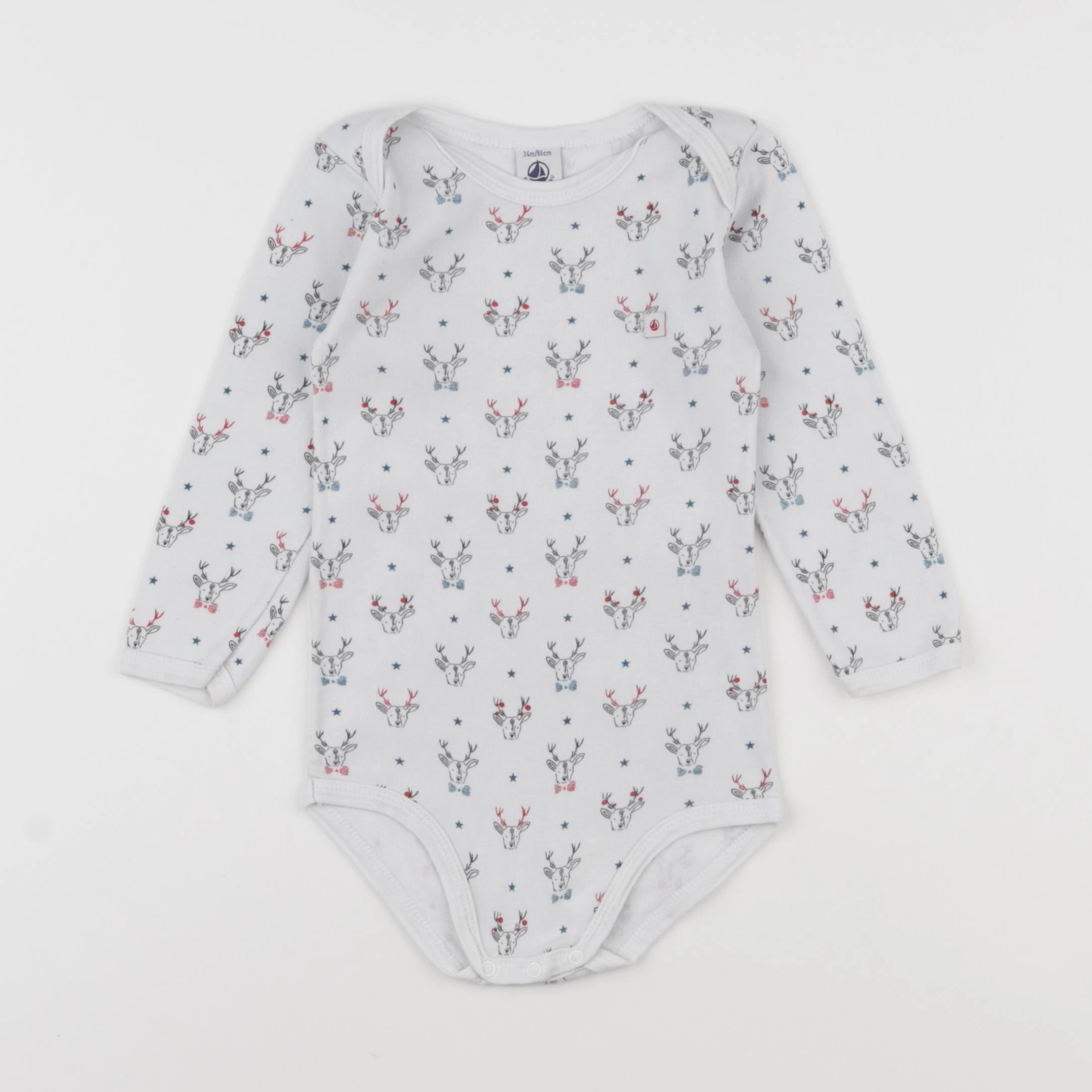 Petit Bateau - body blanc - 2 ans