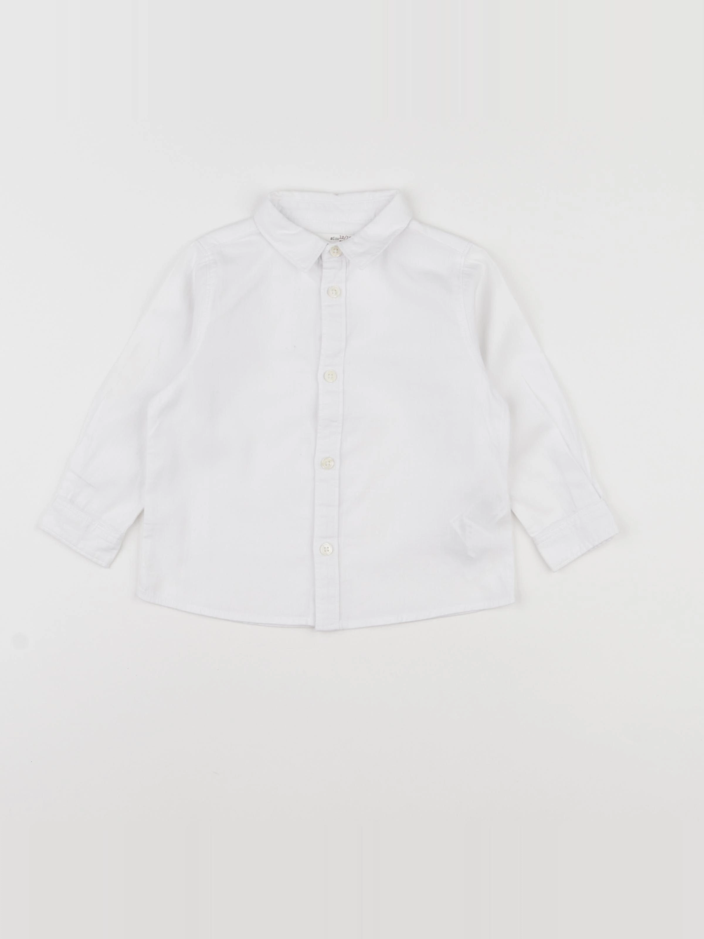 Zara - chemise blanc - 12/18 mois