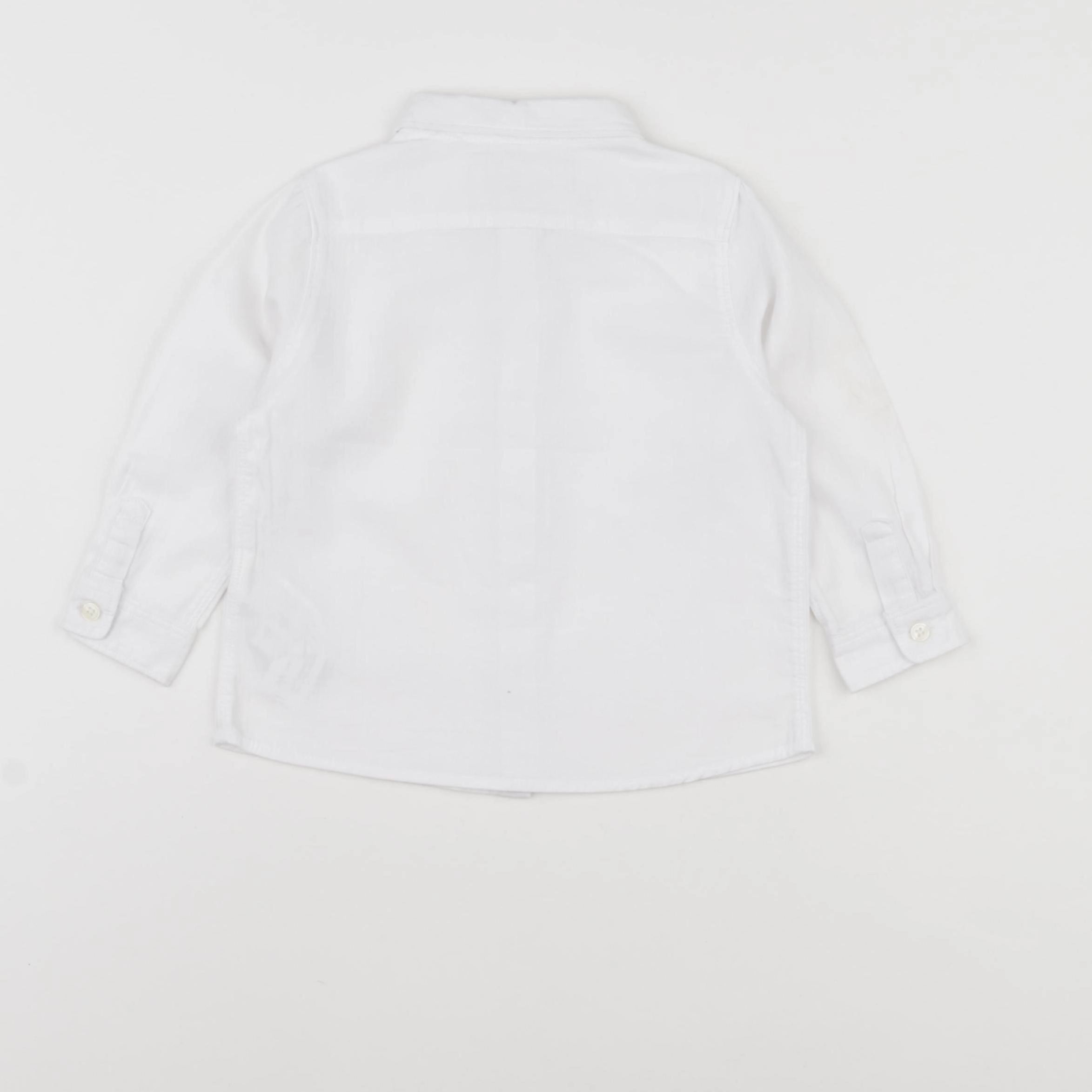 Zara - chemise blanc - 12/18 mois