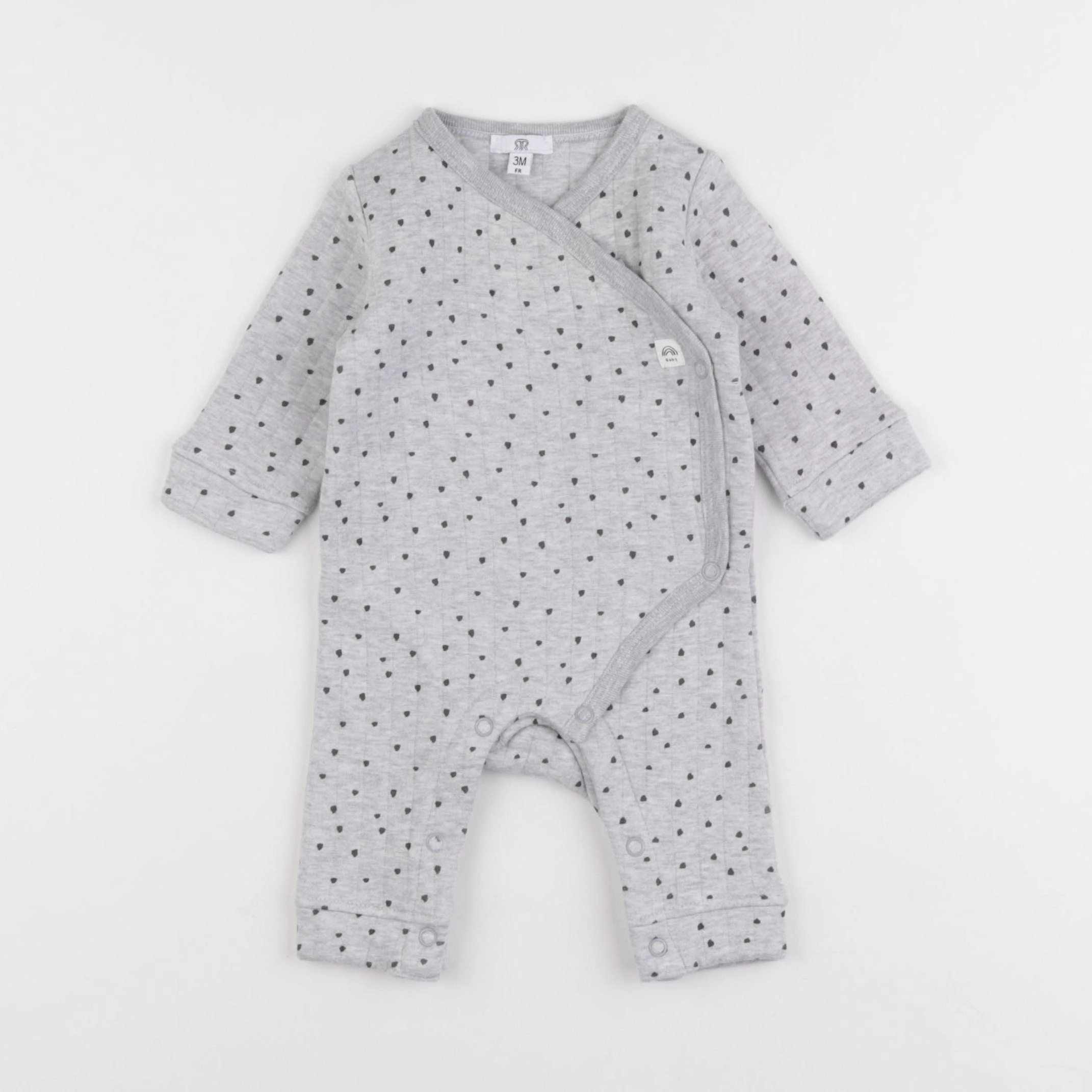La Redoute - combinaison gris - 3 mois