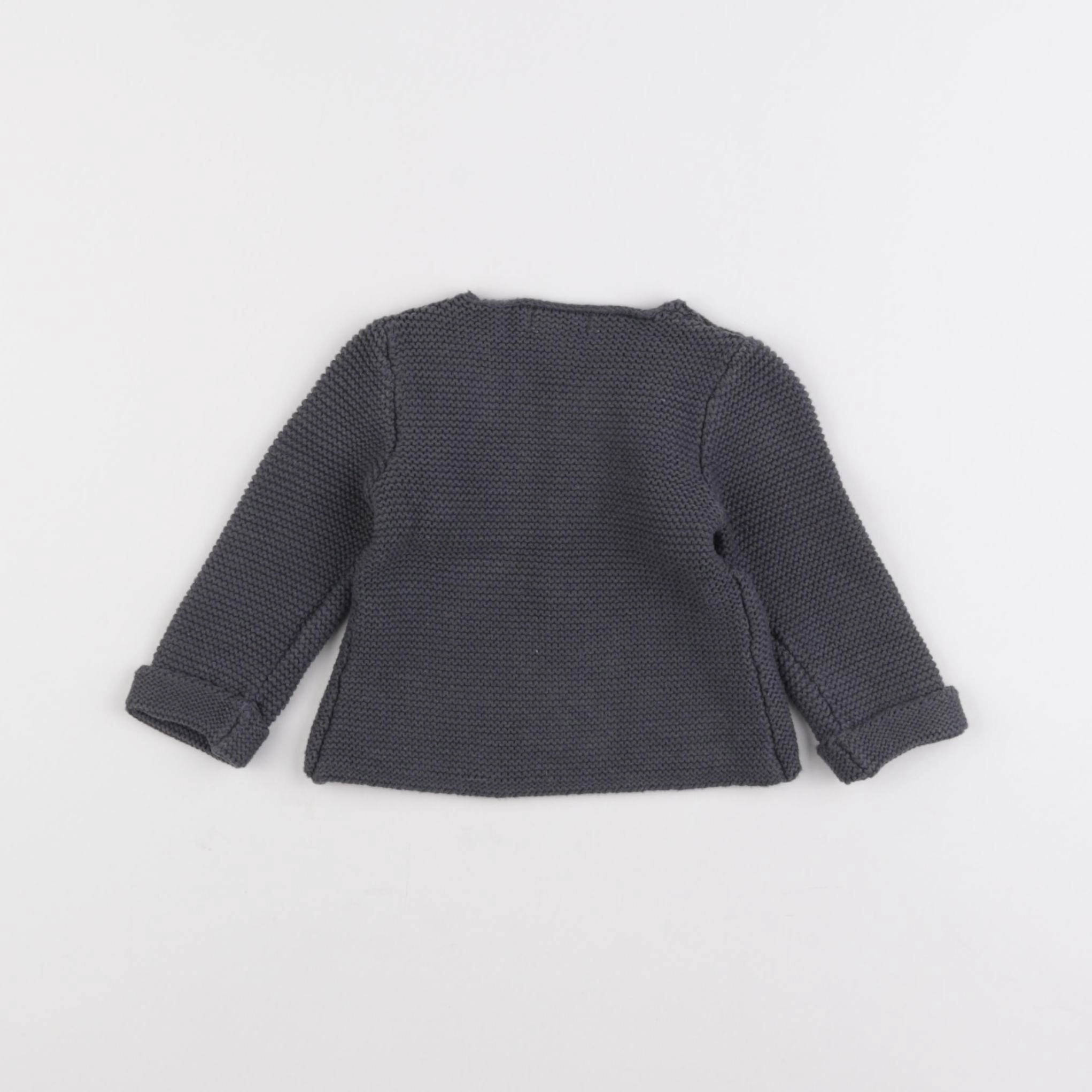La Redoute - gilet gris - 3 mois
