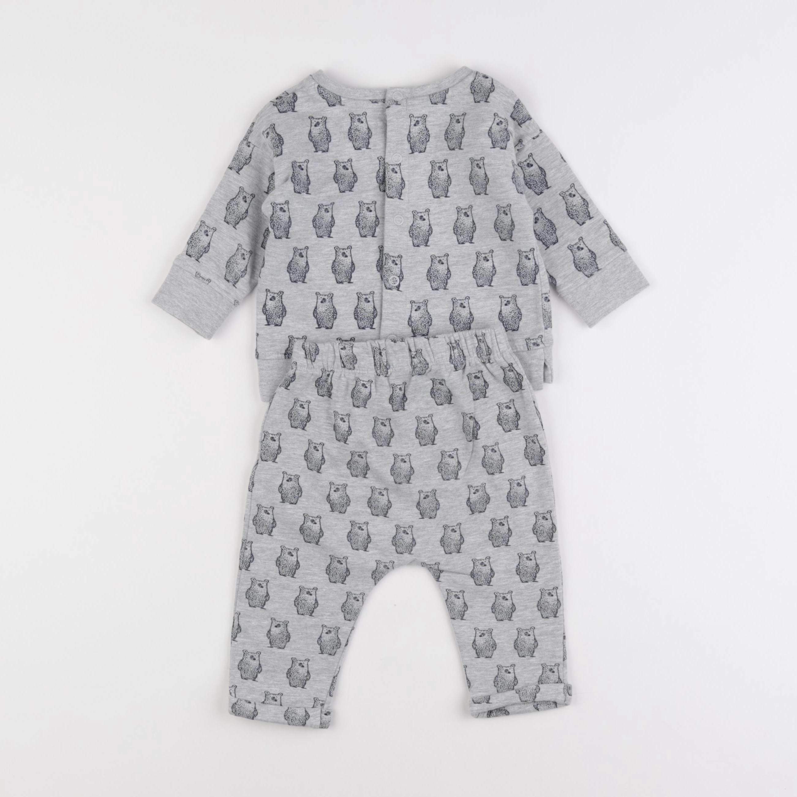 La Redoute - ensemble gris - 6 mois