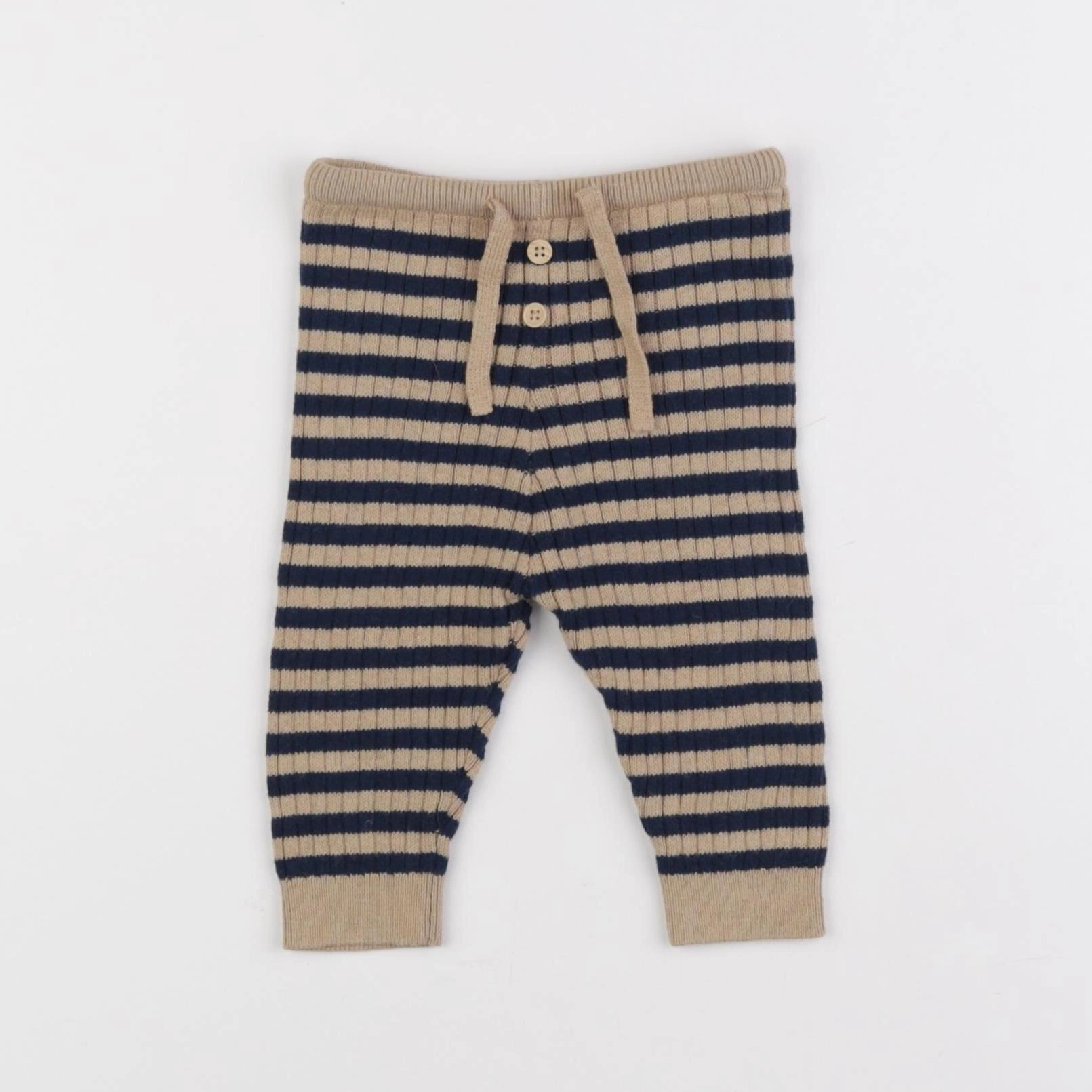 Boutchou - legging beige, bleu - 3 mois