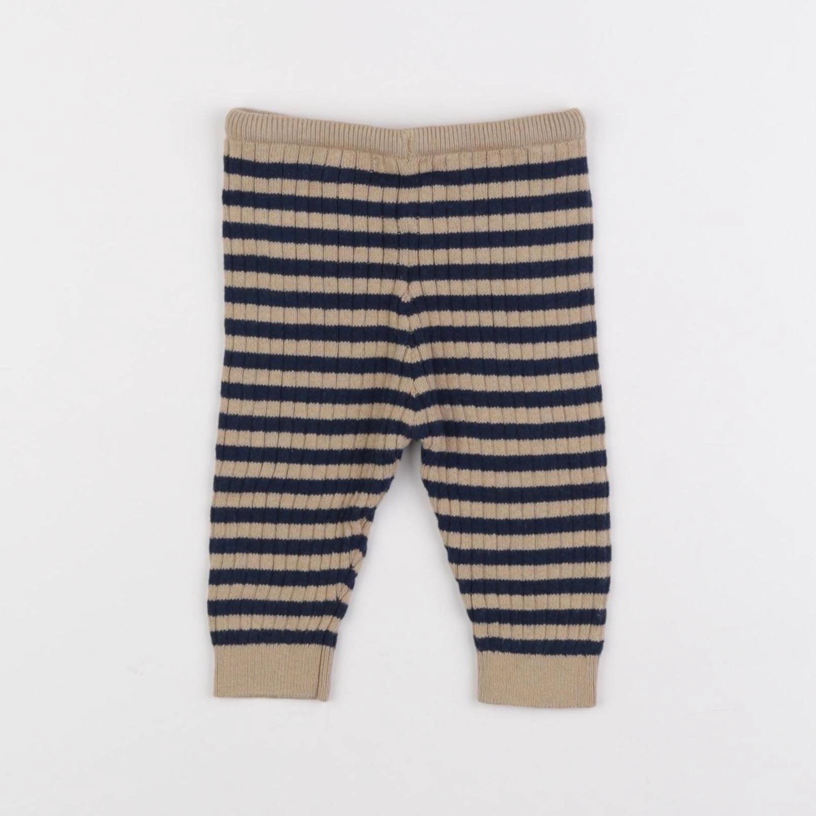 Boutchou - legging beige, bleu - 3 mois