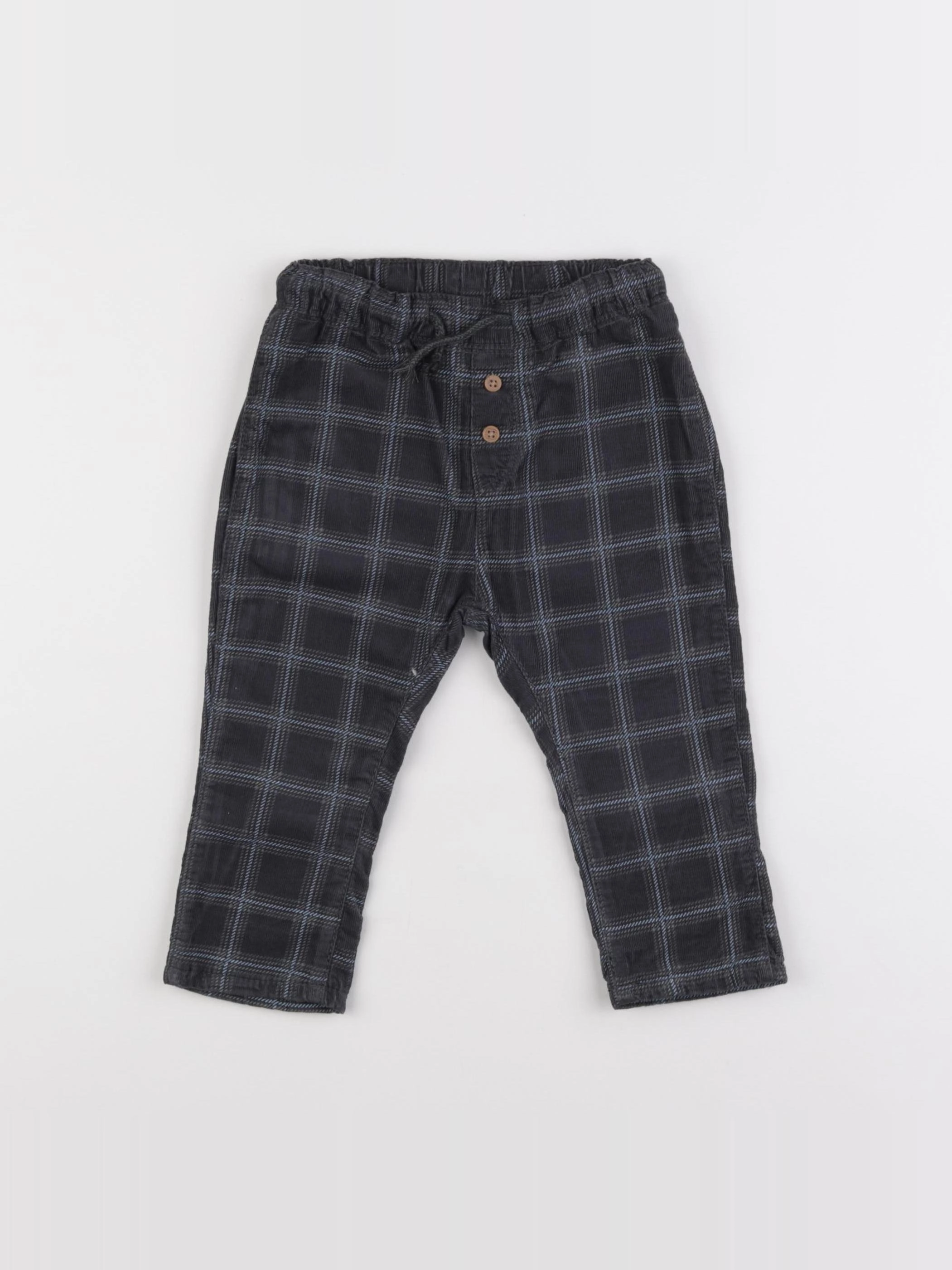 H&M - pantalon gris - 9/12 mois