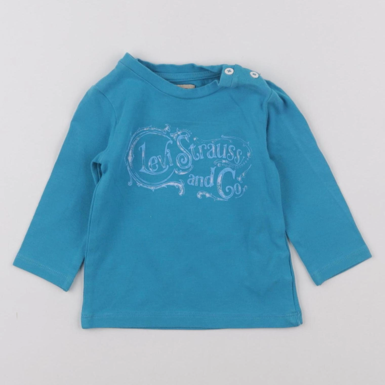 Levi's - tee-shirt bleu - 6 mois