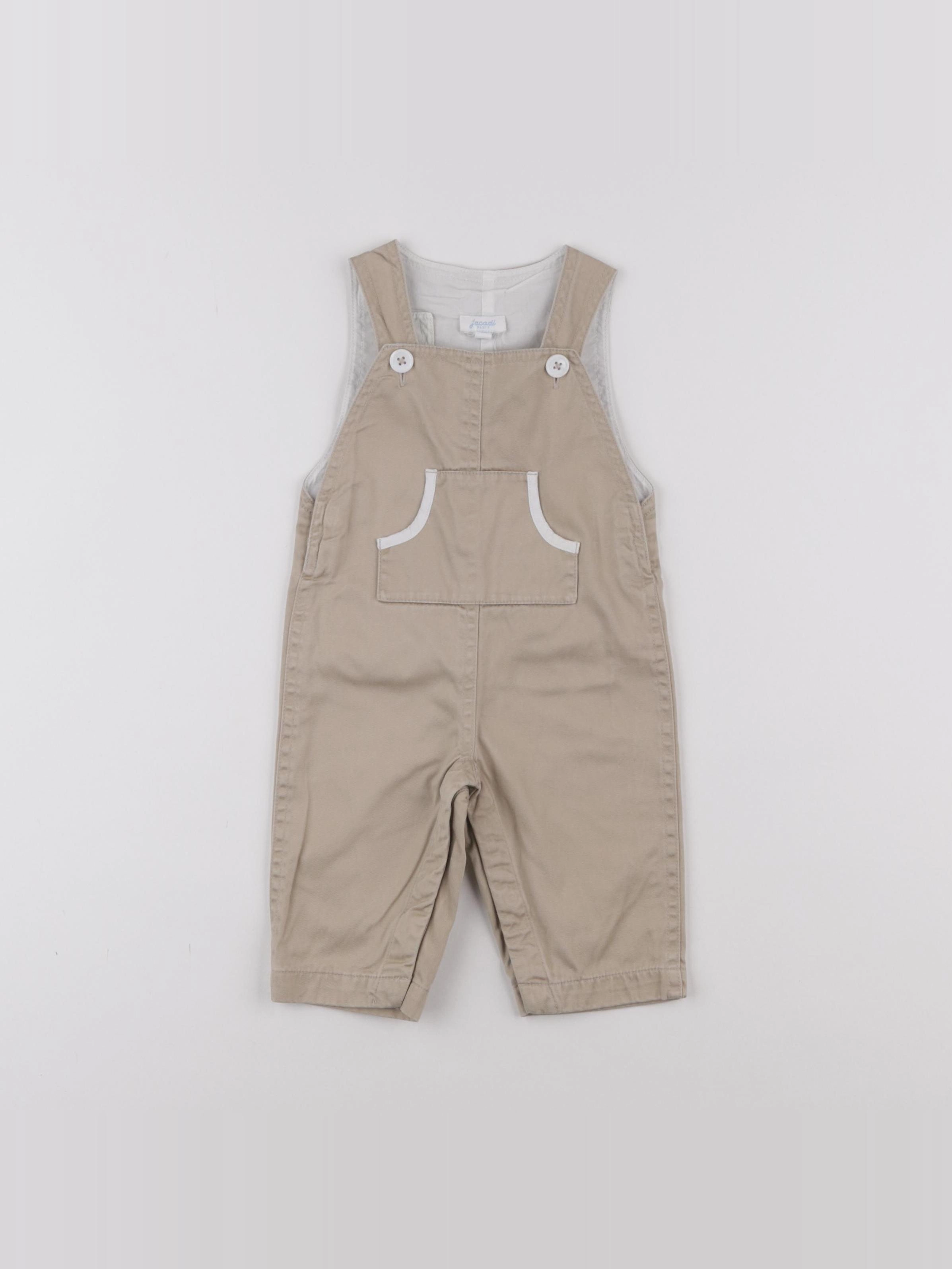 Jacadi - salopette beige - 3 mois