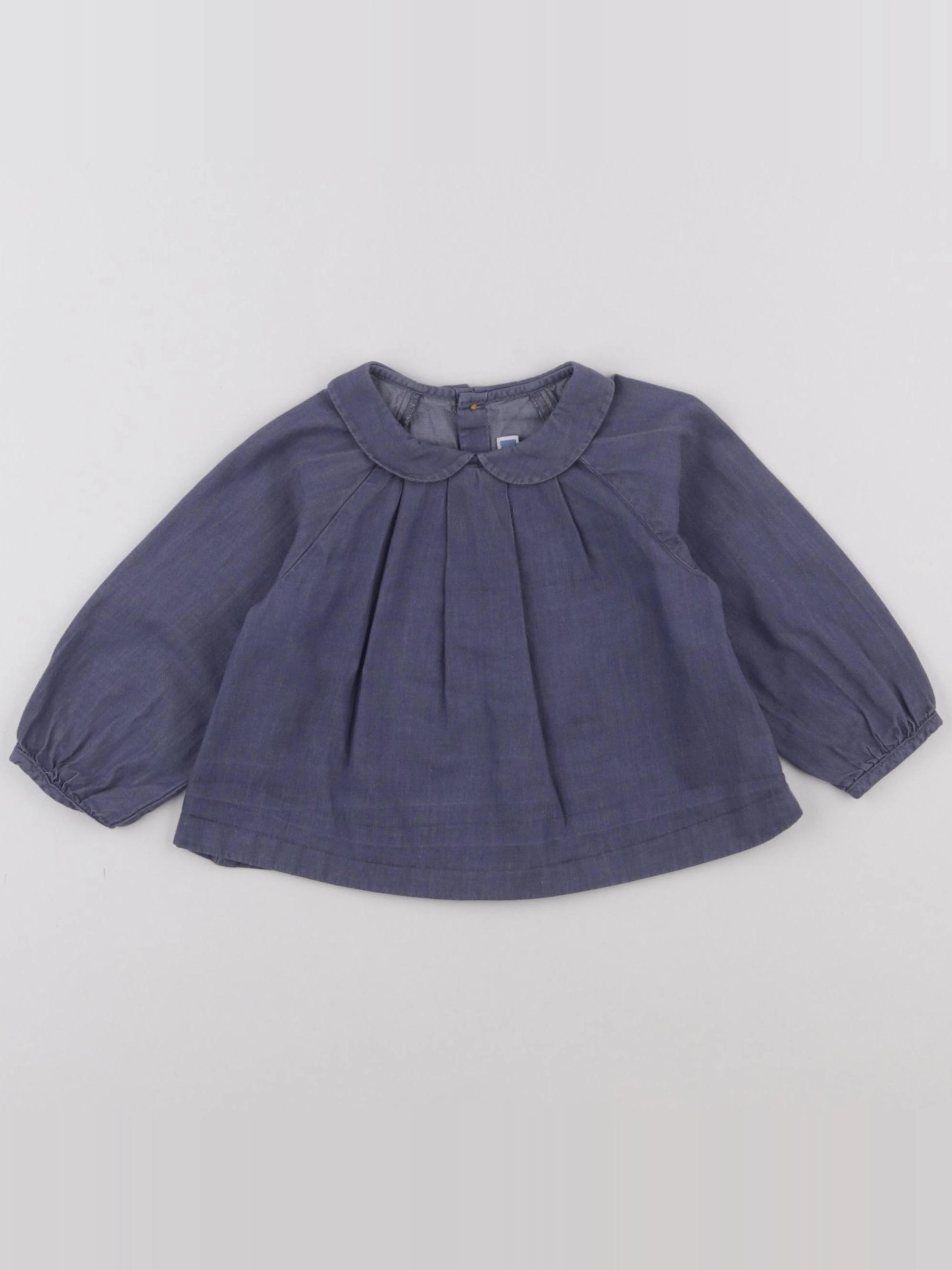Jacadi - blouse bleu - 12 mois