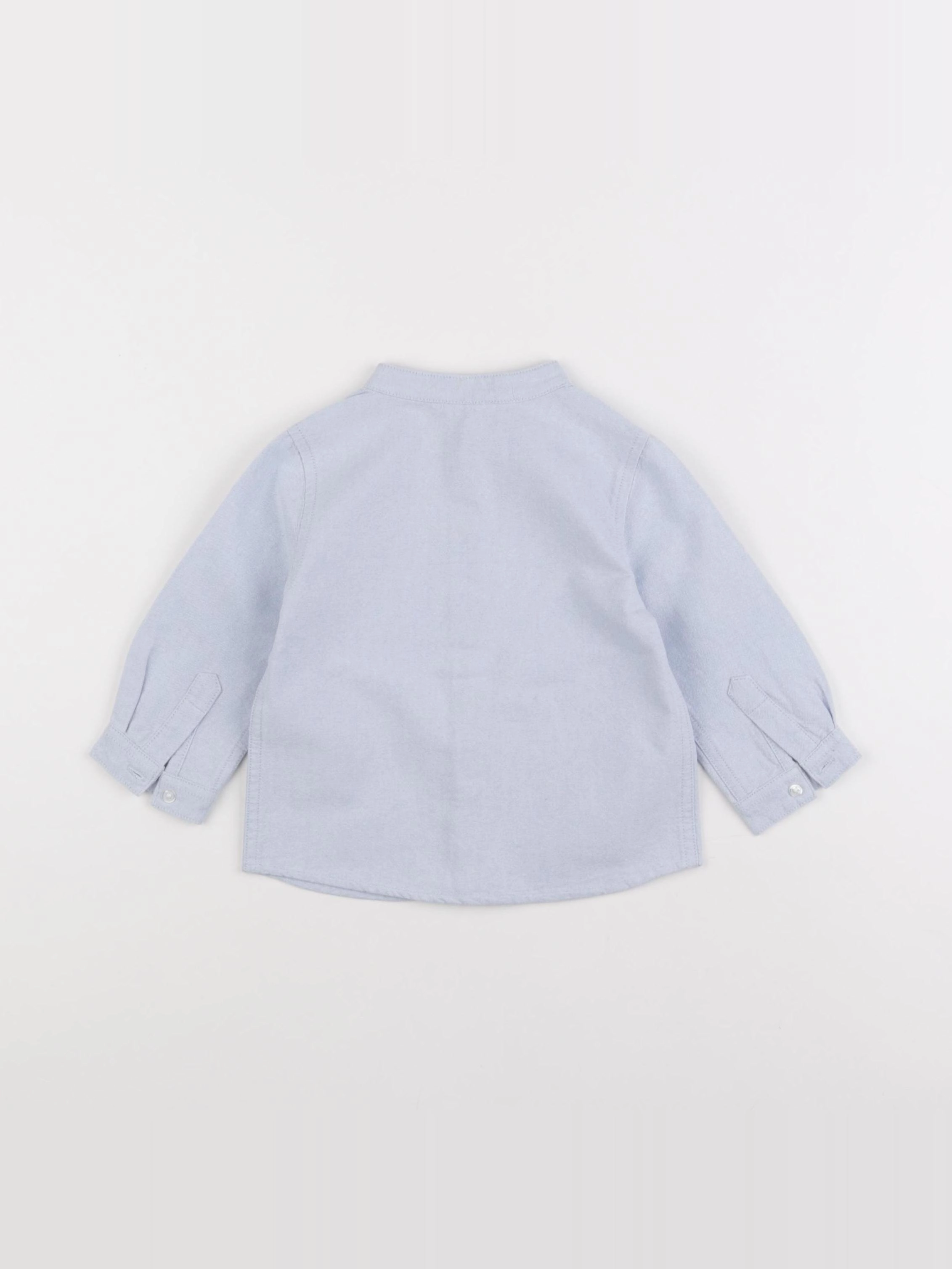 Boutchou - chemise bleu - 12 mois