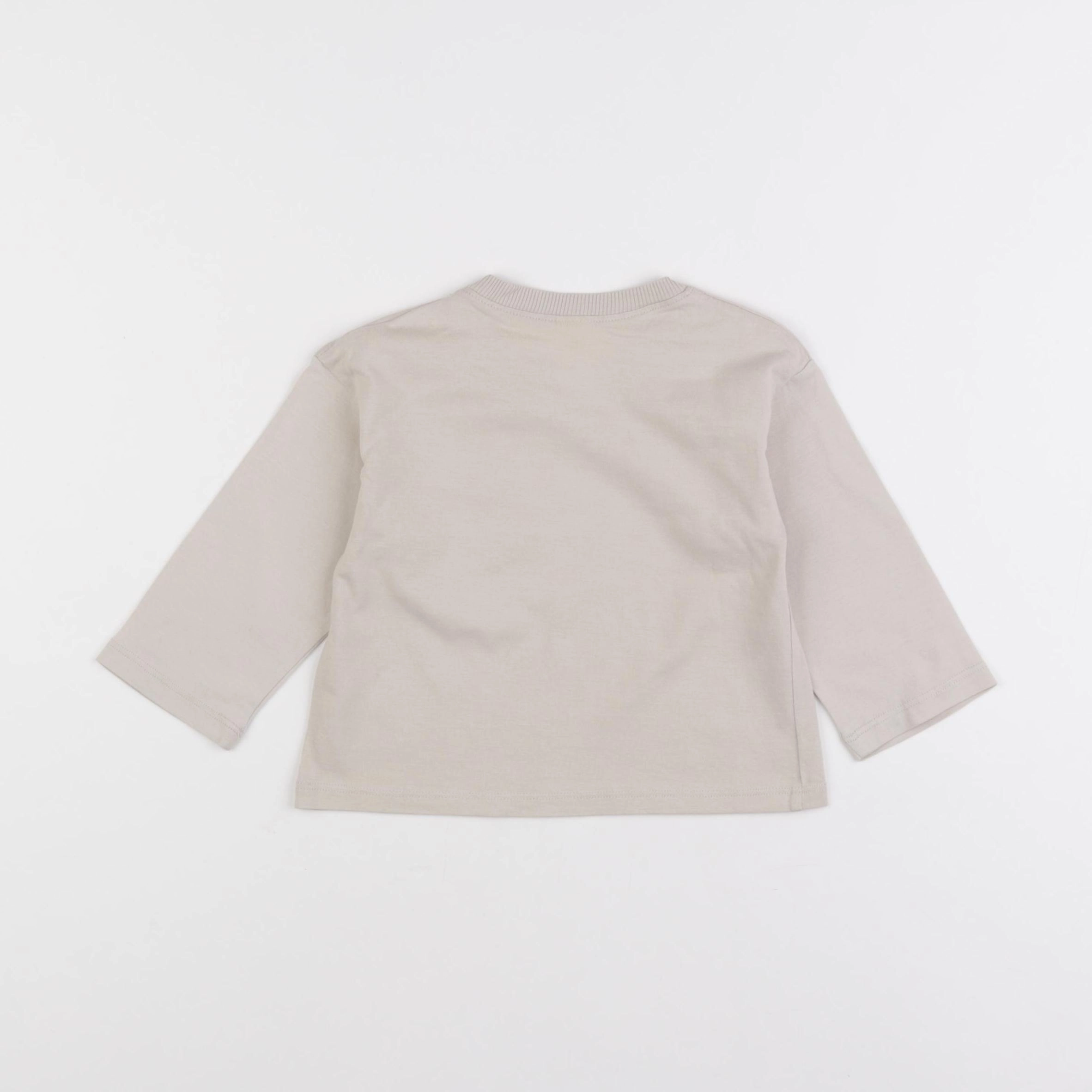H&M - tee-shirt beige - 6/9 mois