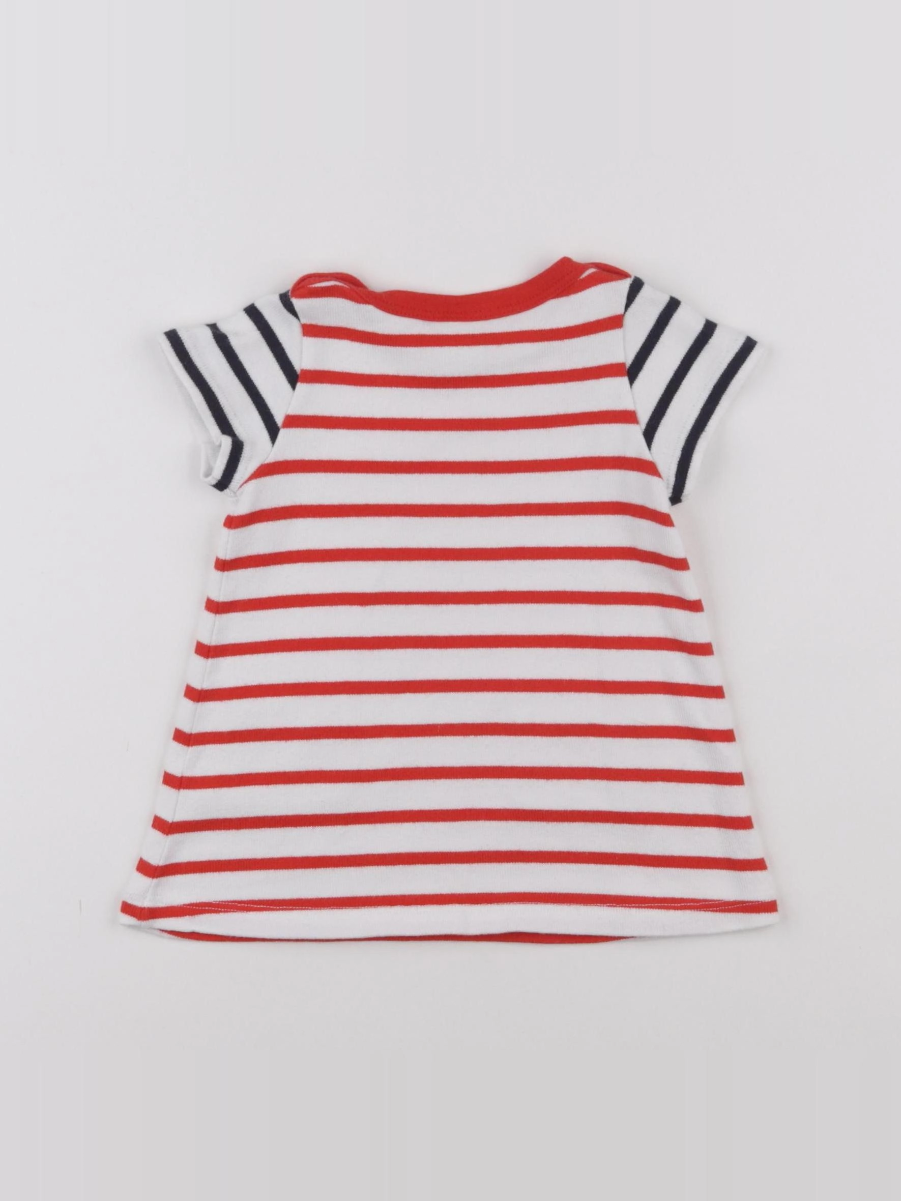 Petit Bateau - robe rouge - 6 mois