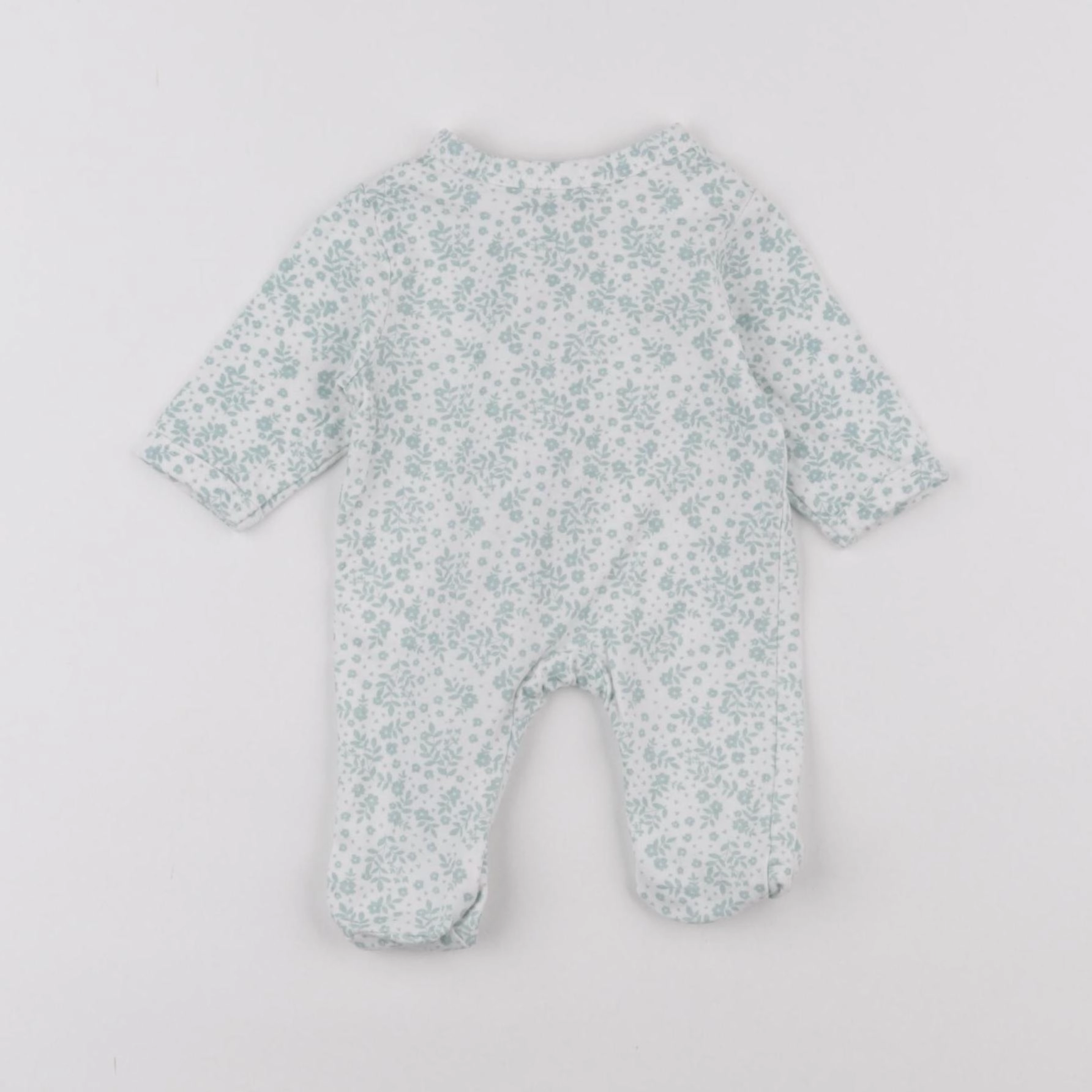 Vertbaudet - pyjama coton blanc, vert - Prématuré