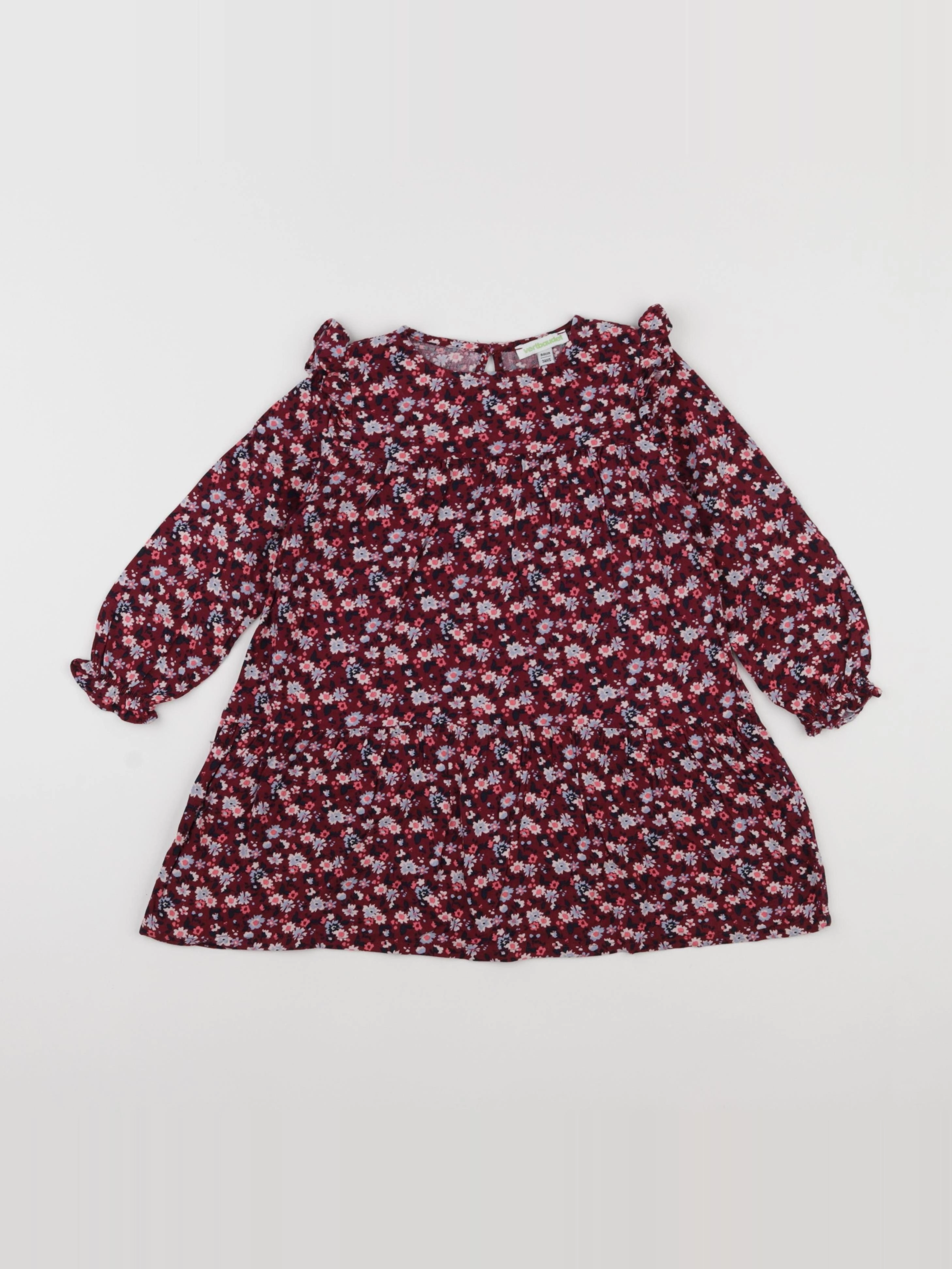Vertbaudet - robe rouge - 3 ans