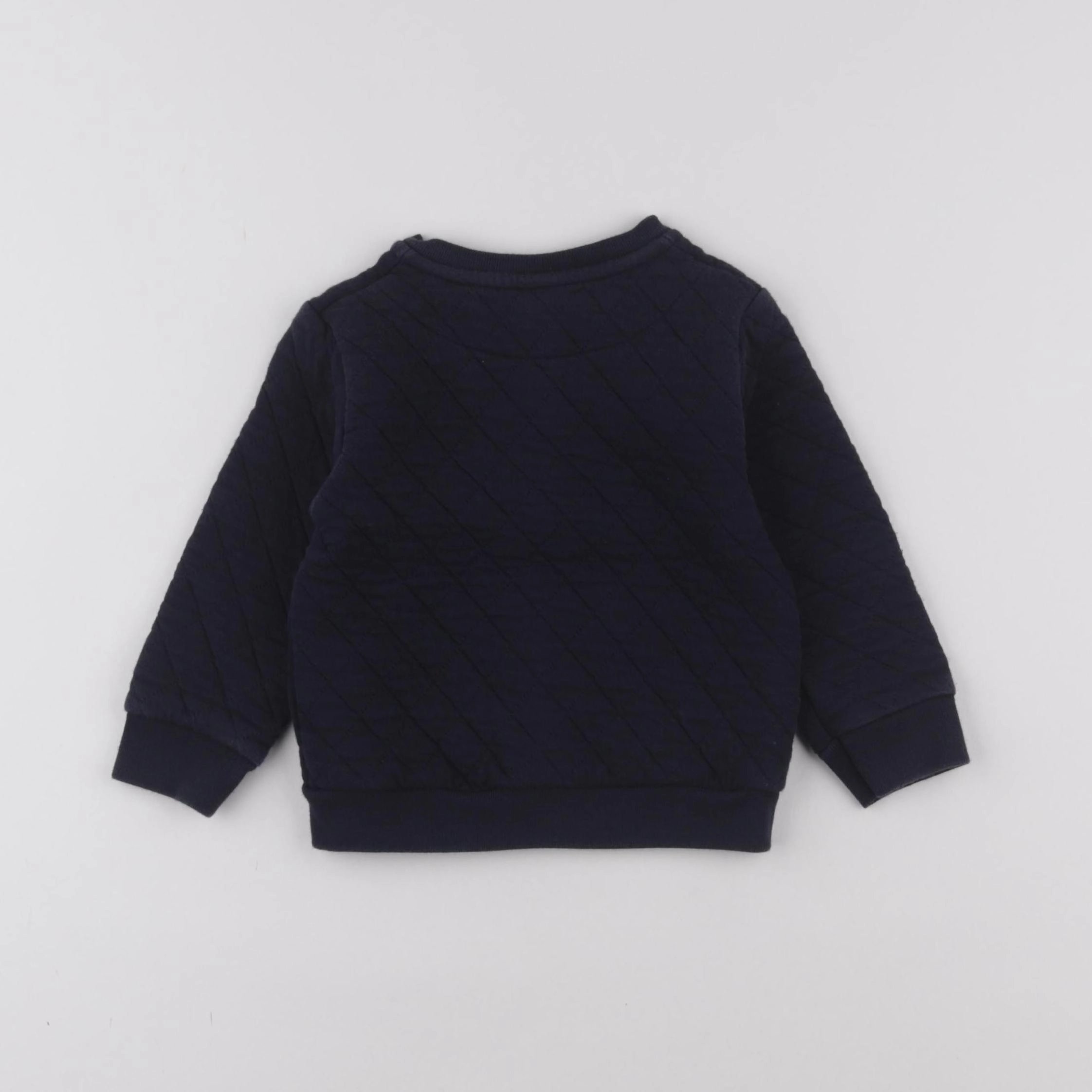 Petit Bateau - sweat bleu - 2 ans