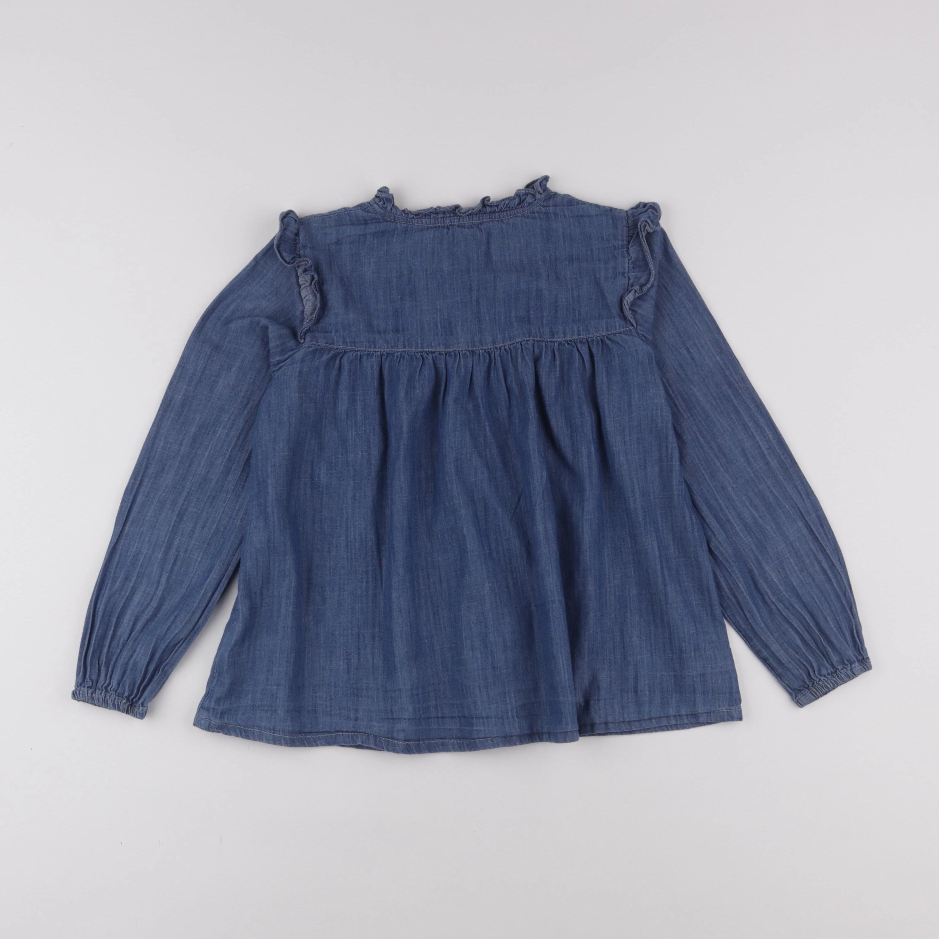 Monoprix - blouse bleu - 8 ans