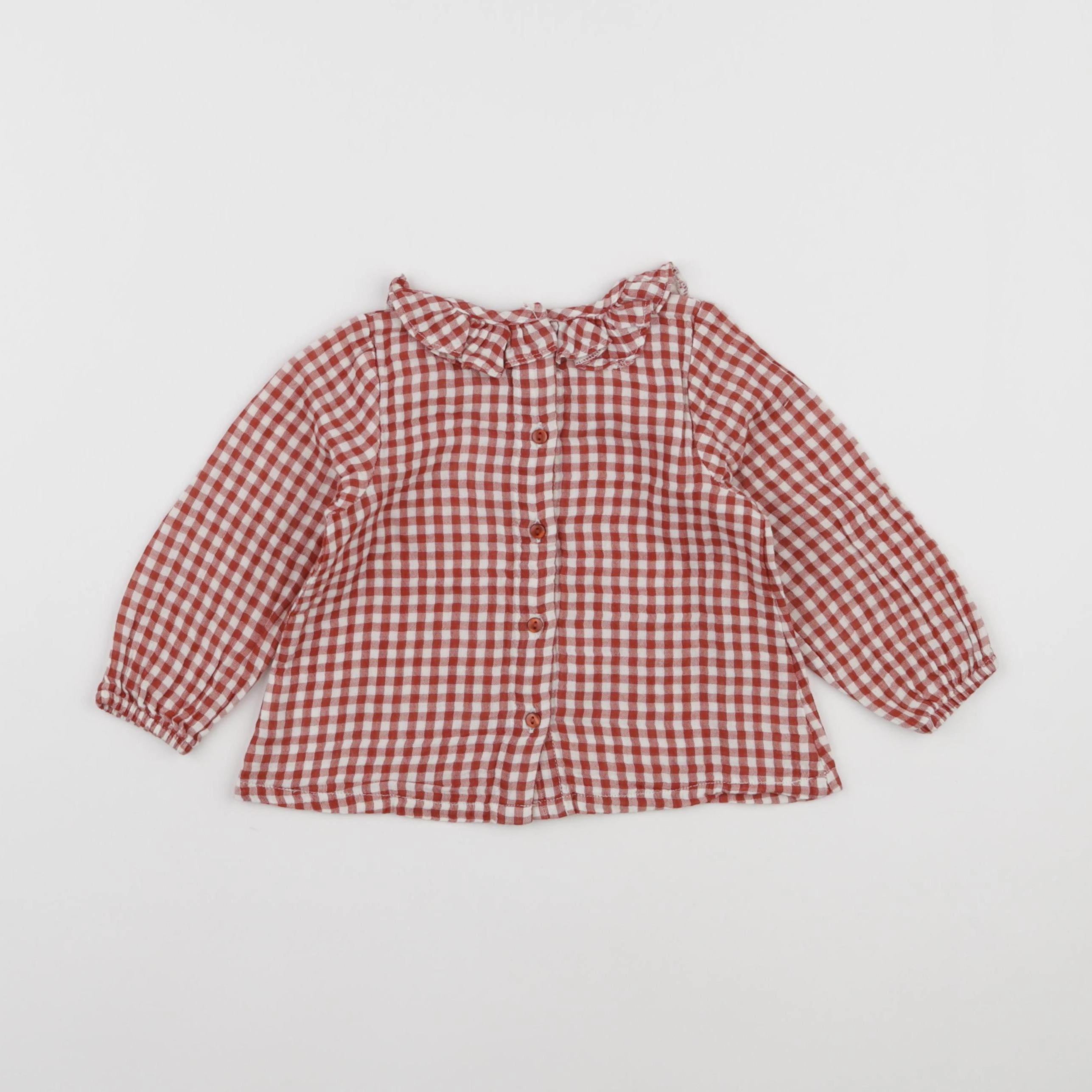 Vertbaudet - blouse marron - 18 mois