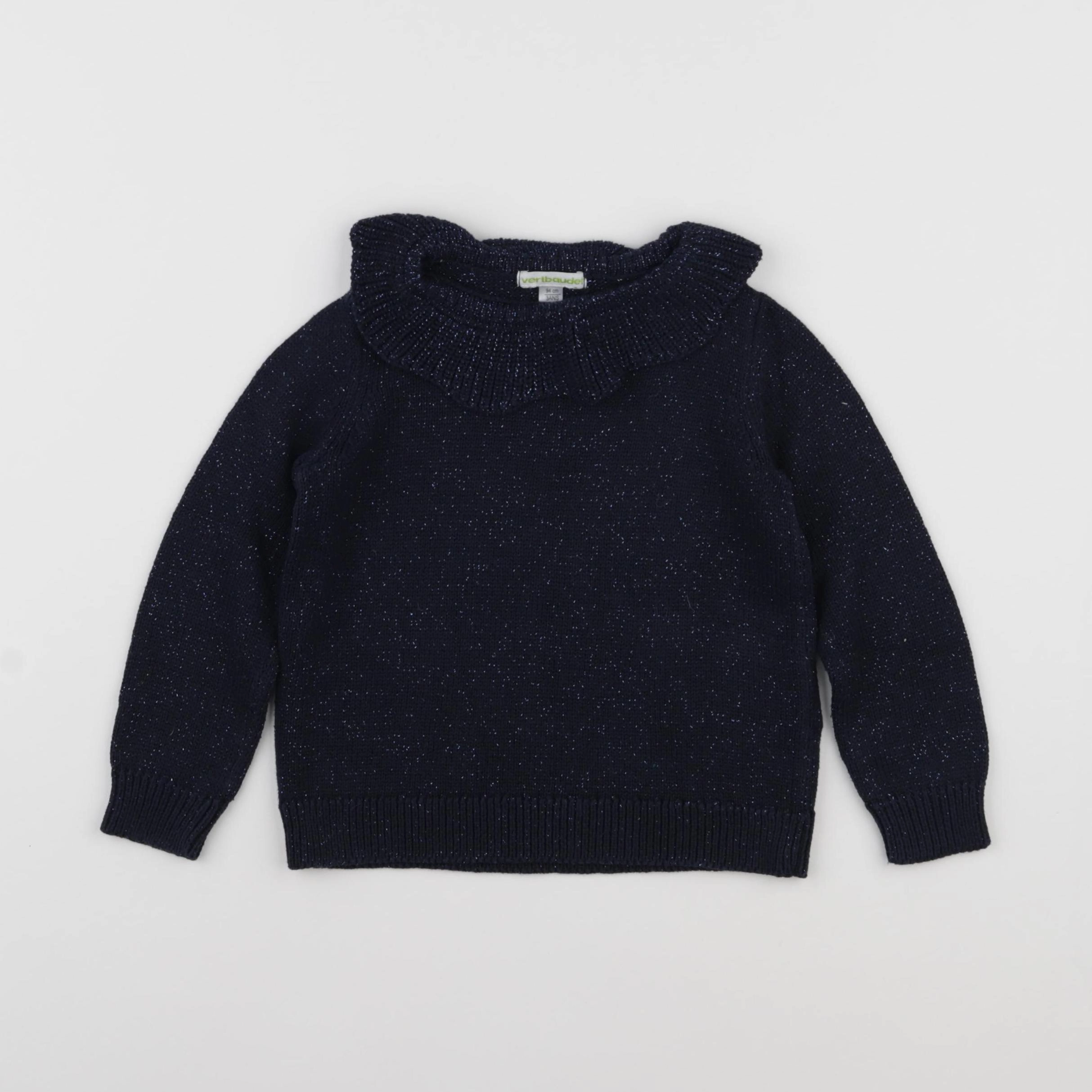 Vertbaudet - pull bleu - 3 ans