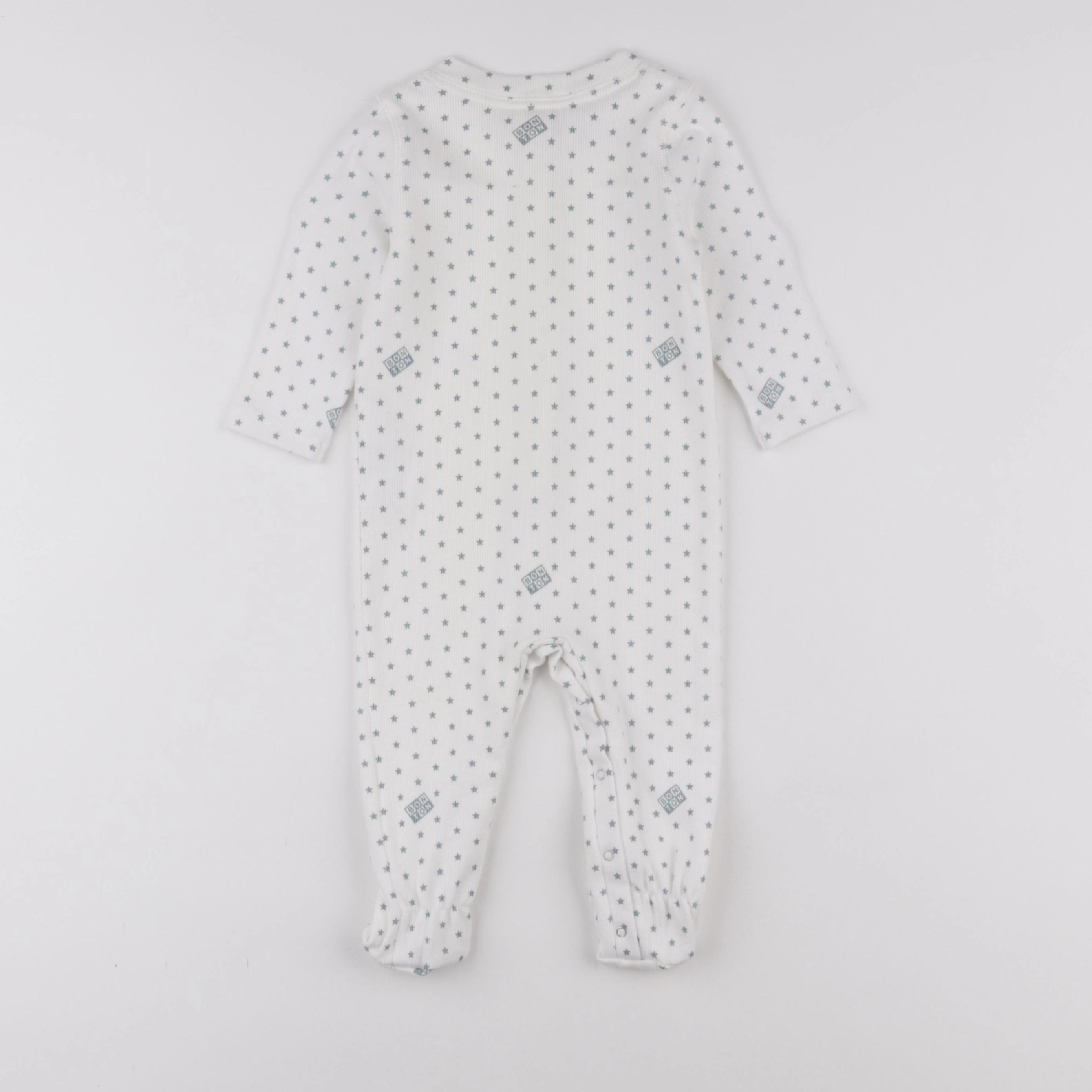 Bonton - pyjama coton bleu - 12 mois