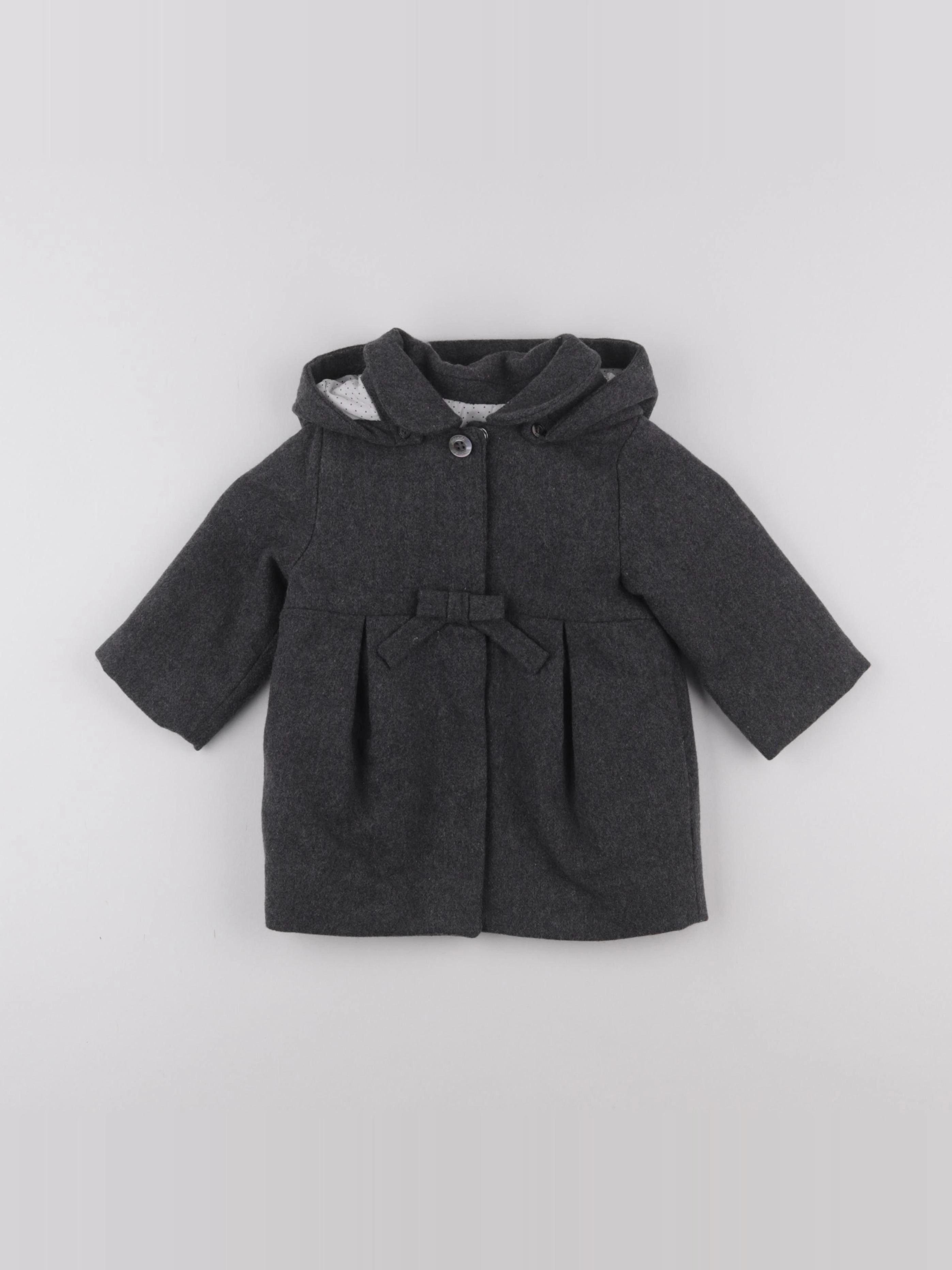 Jacadi - manteau gris - 12 mois
