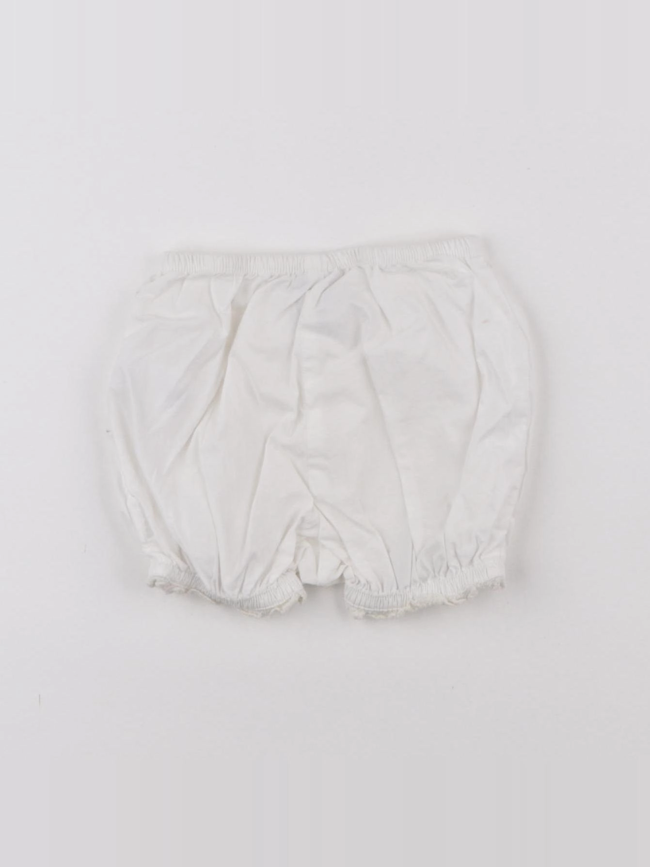 Petit Bateau - short blanc - 3 mois