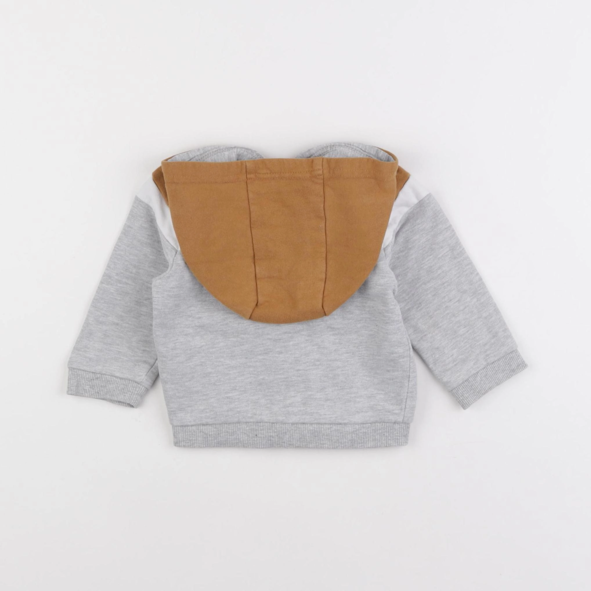 Vertbaudet - sweat gris - 9 mois