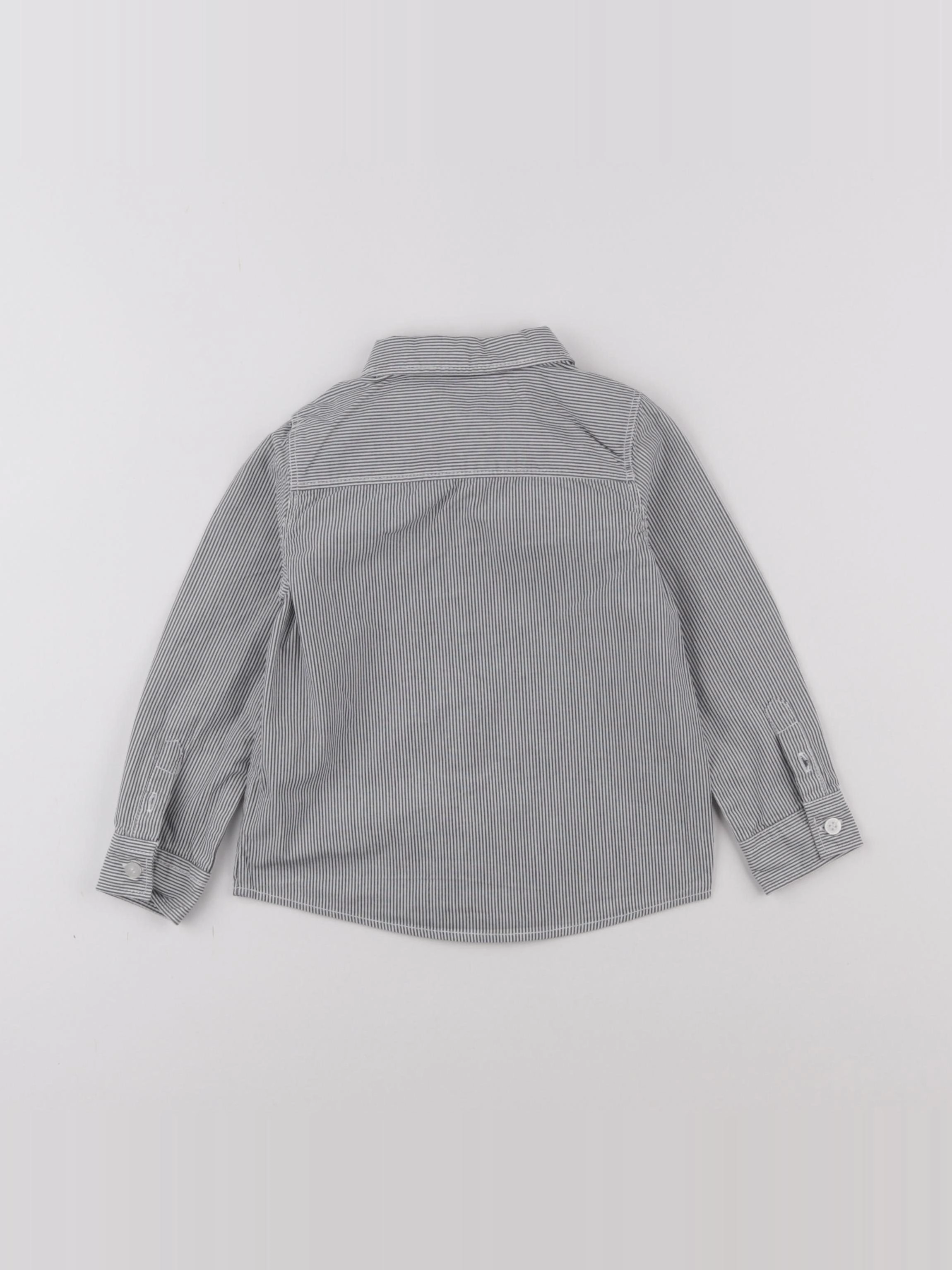 Tape à l'oeil - chemise blanc, bleu - 2 ans