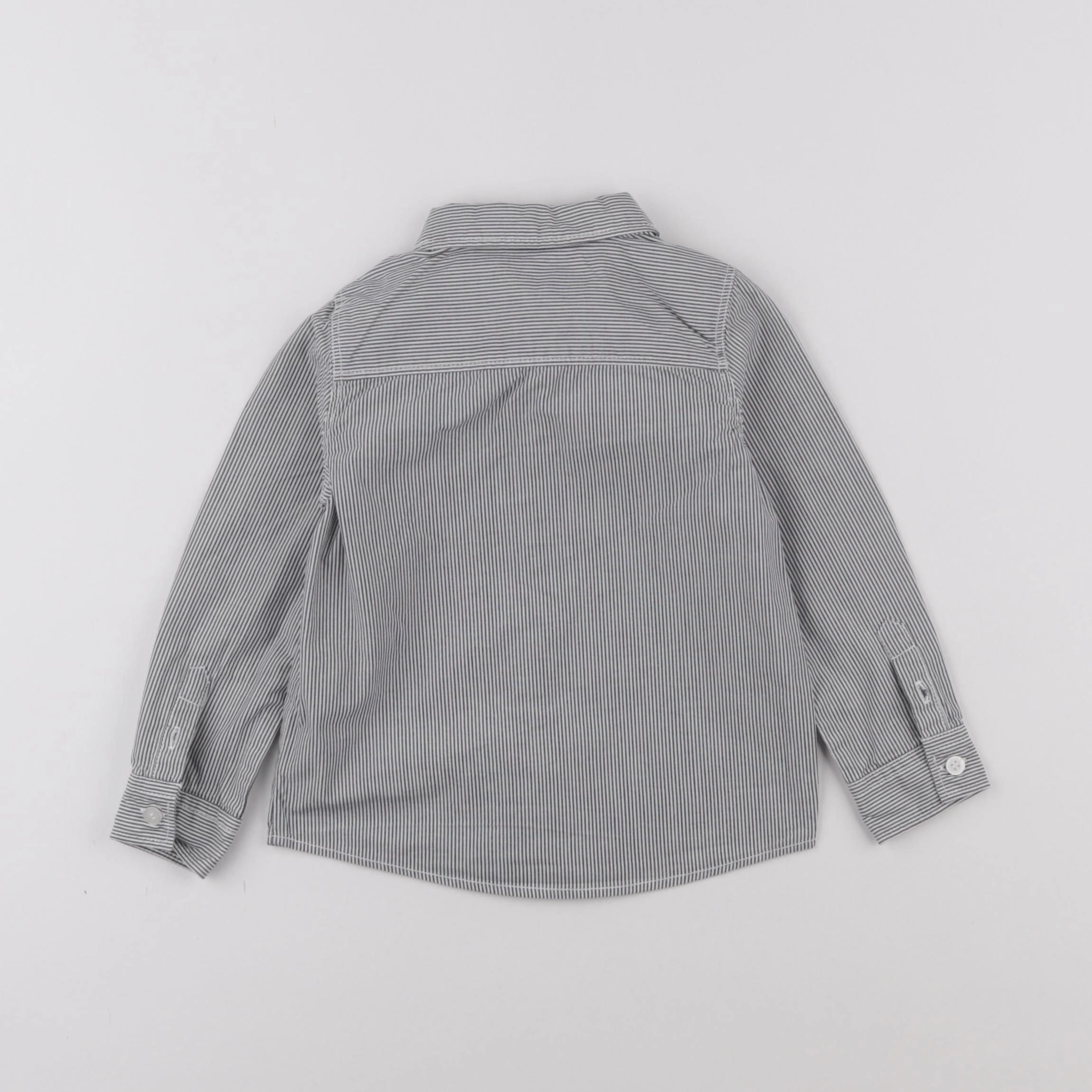 Tape à l'oeil - chemise blanc, bleu - 2 ans