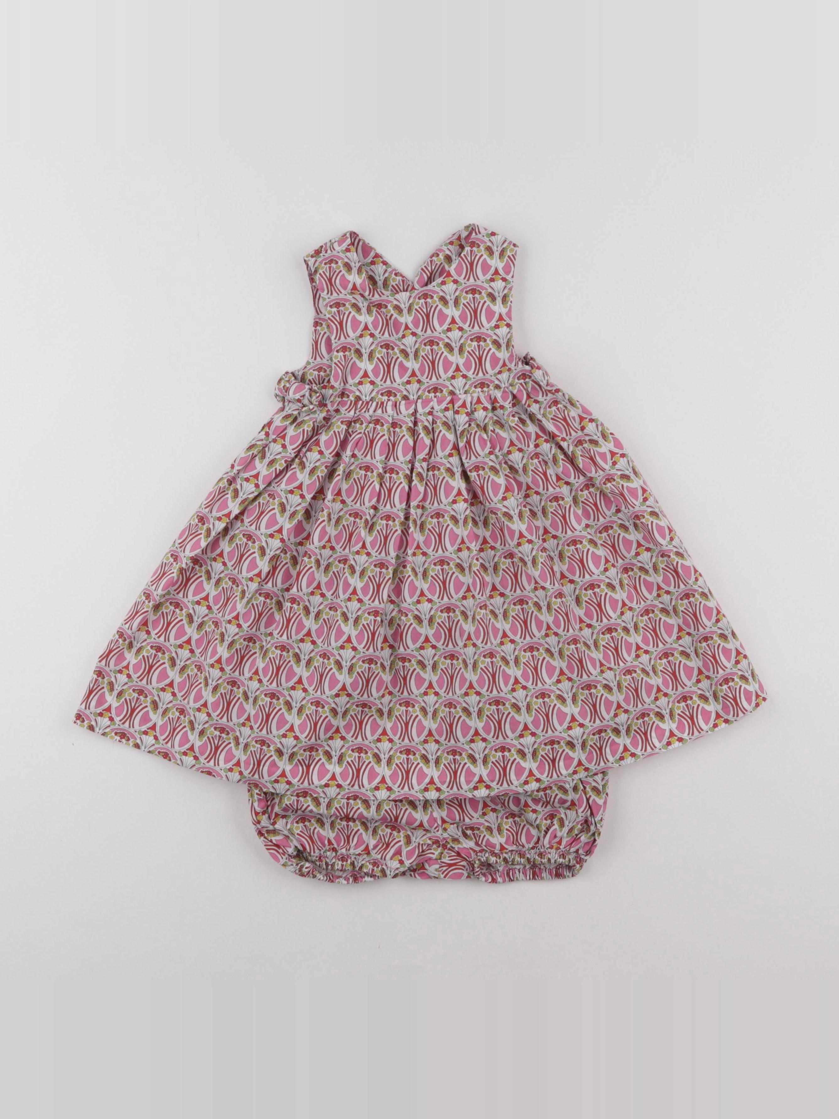 Jacadi - robe liberty multicolore - 12 mois