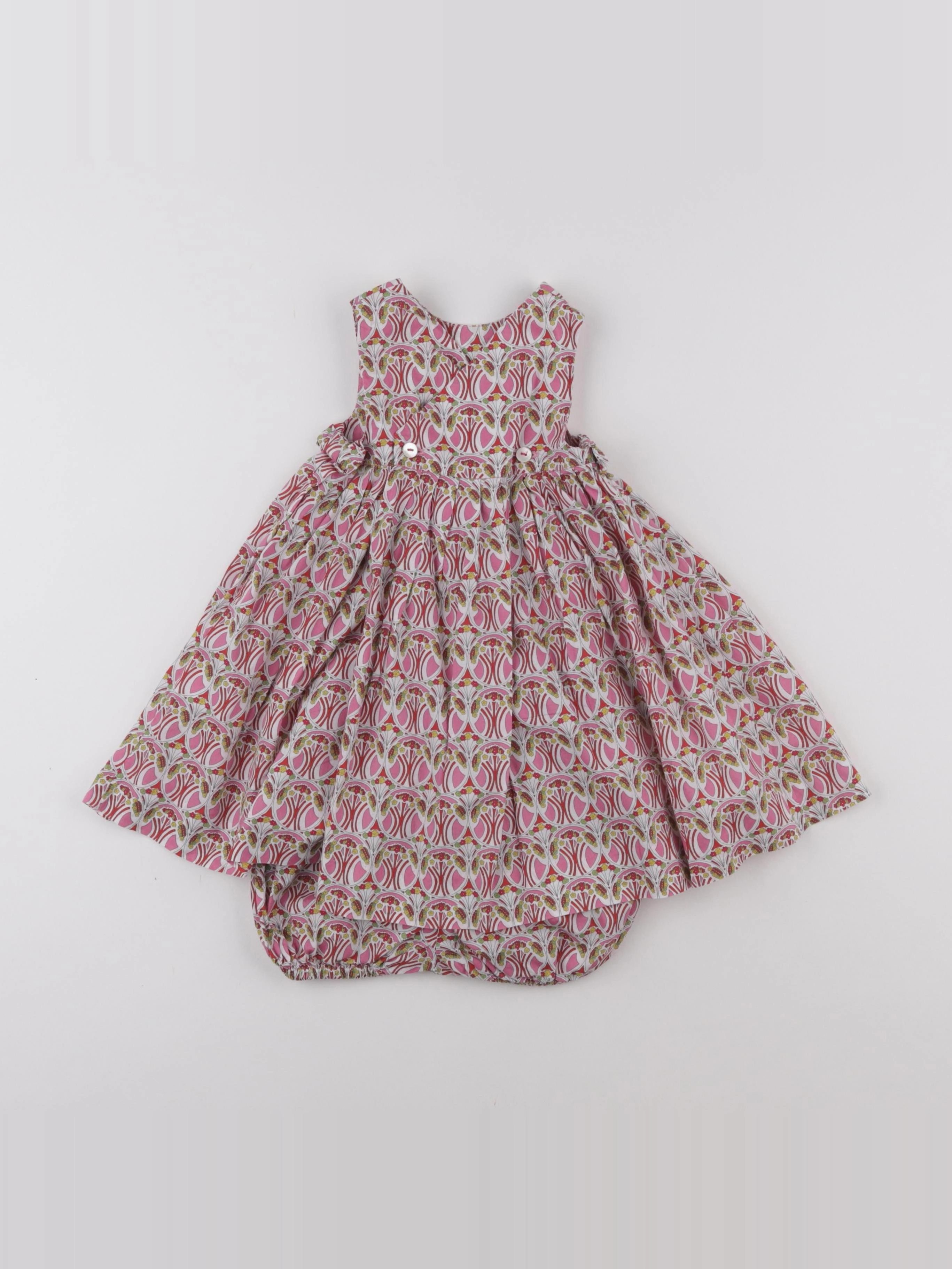 Jacadi - robe liberty multicolore - 12 mois