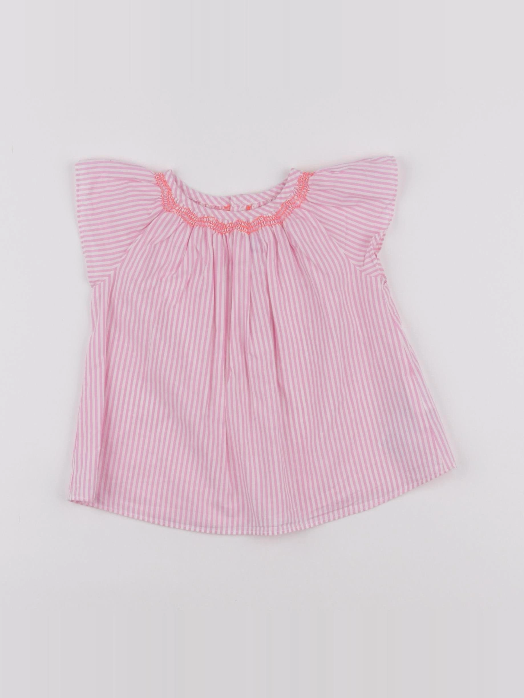 Jacadi - blouse rose - 12 mois