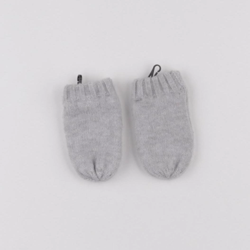 Vertbaudet - moufles gris - 3/6 mois
