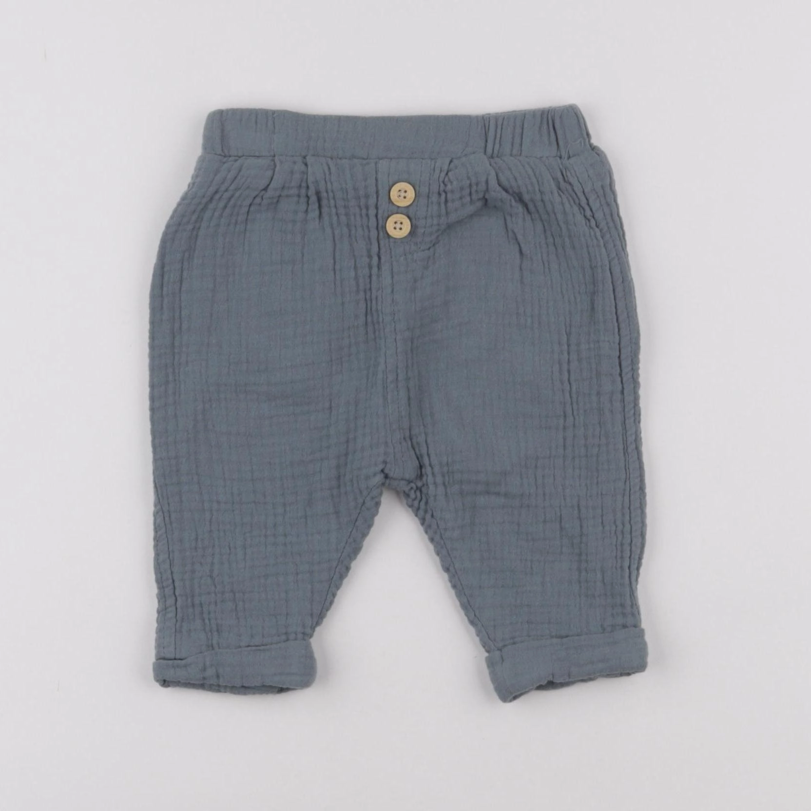 Vertbaudet - pantalon vert - 6 mois