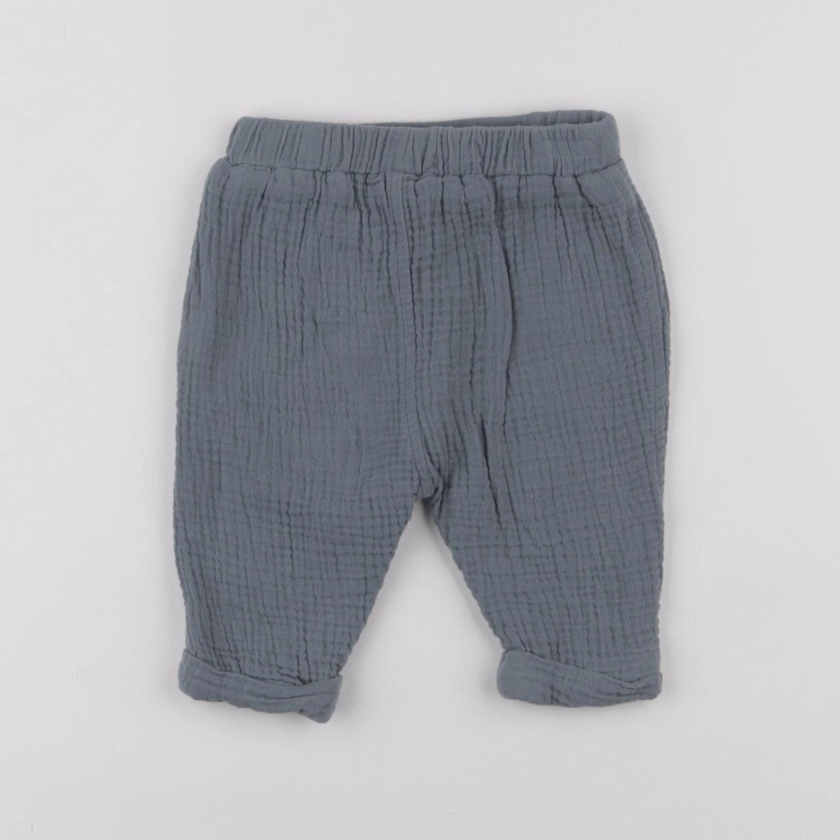 Vertbaudet - pantalon vert - 6 mois