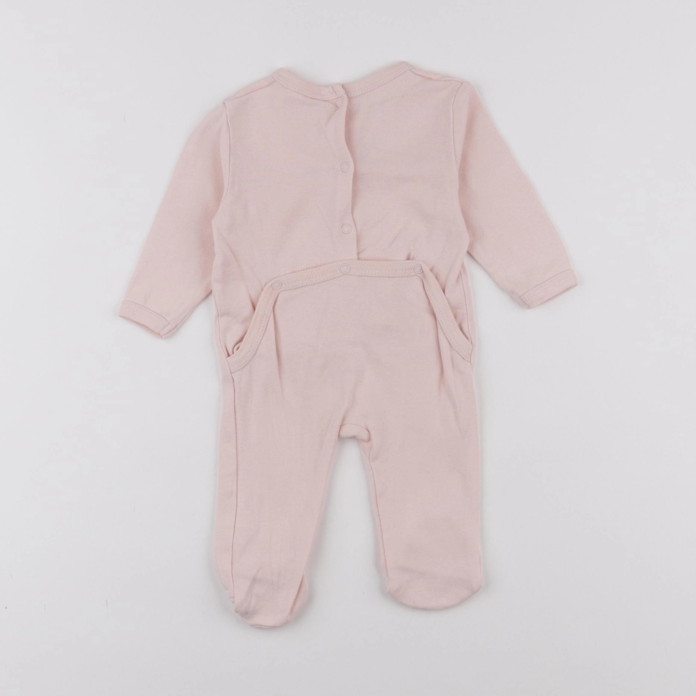 Vertbaudet - pyjama coton rose - 3 mois