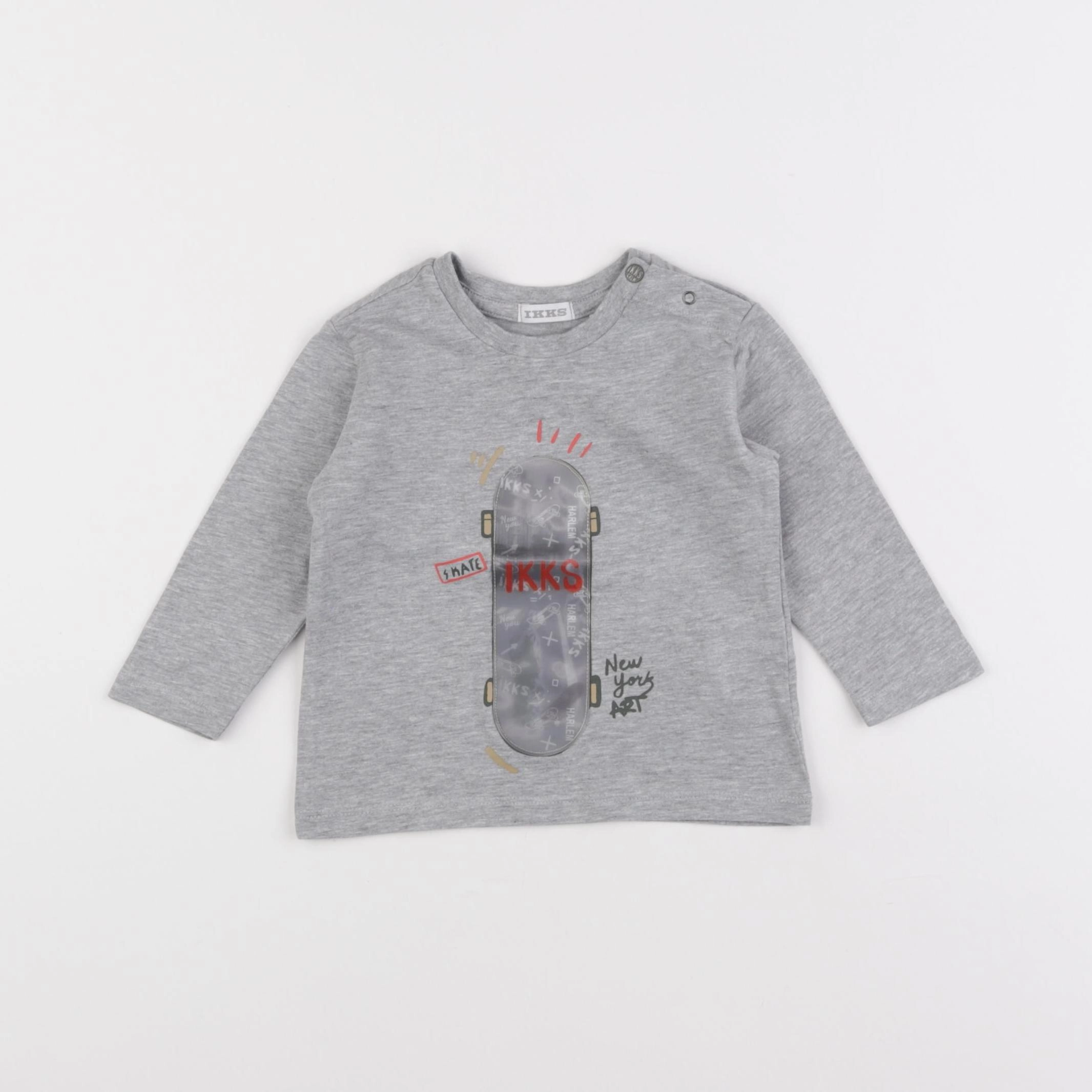 IKKS - tee-shirt gris - 6 mois