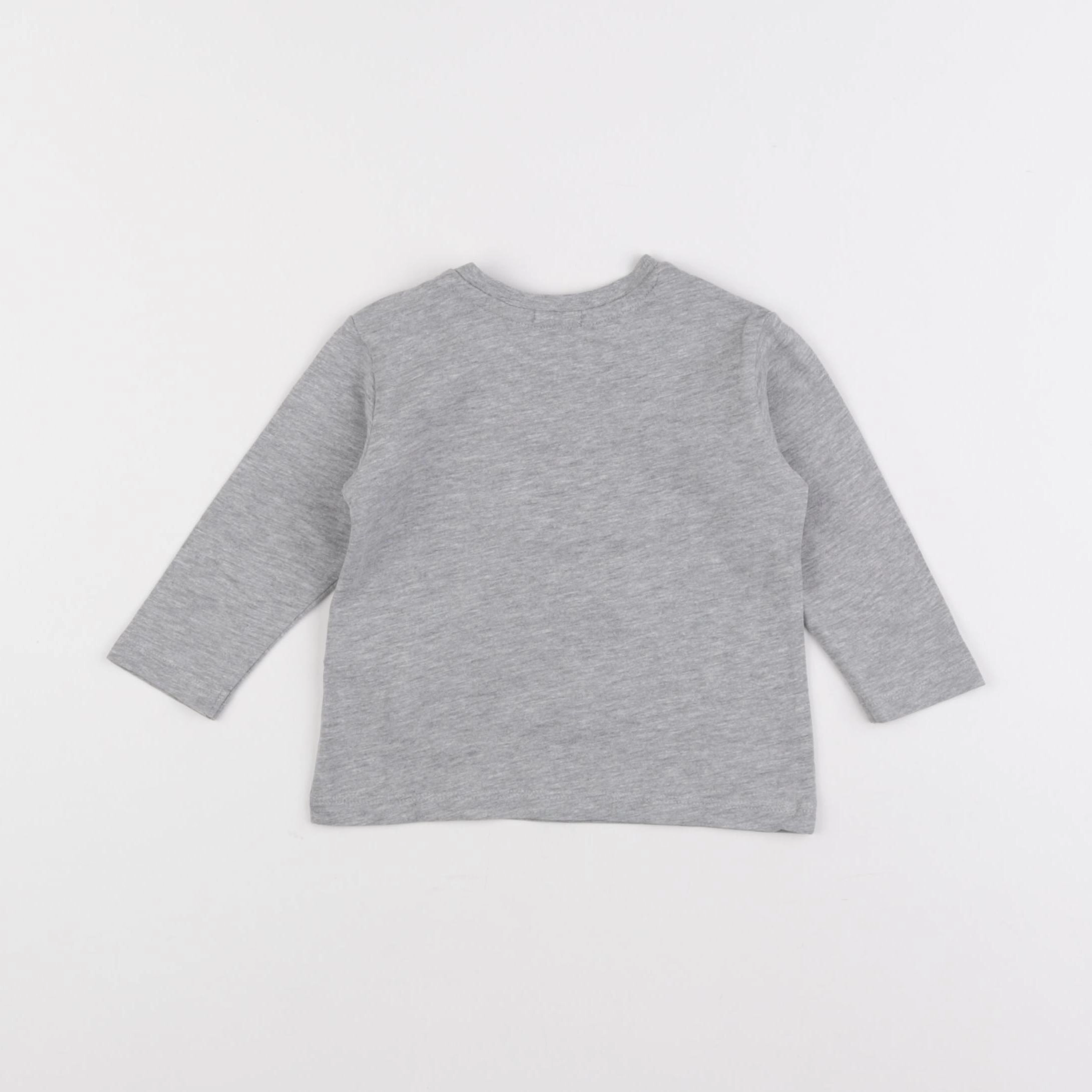 IKKS - tee-shirt gris - 6 mois