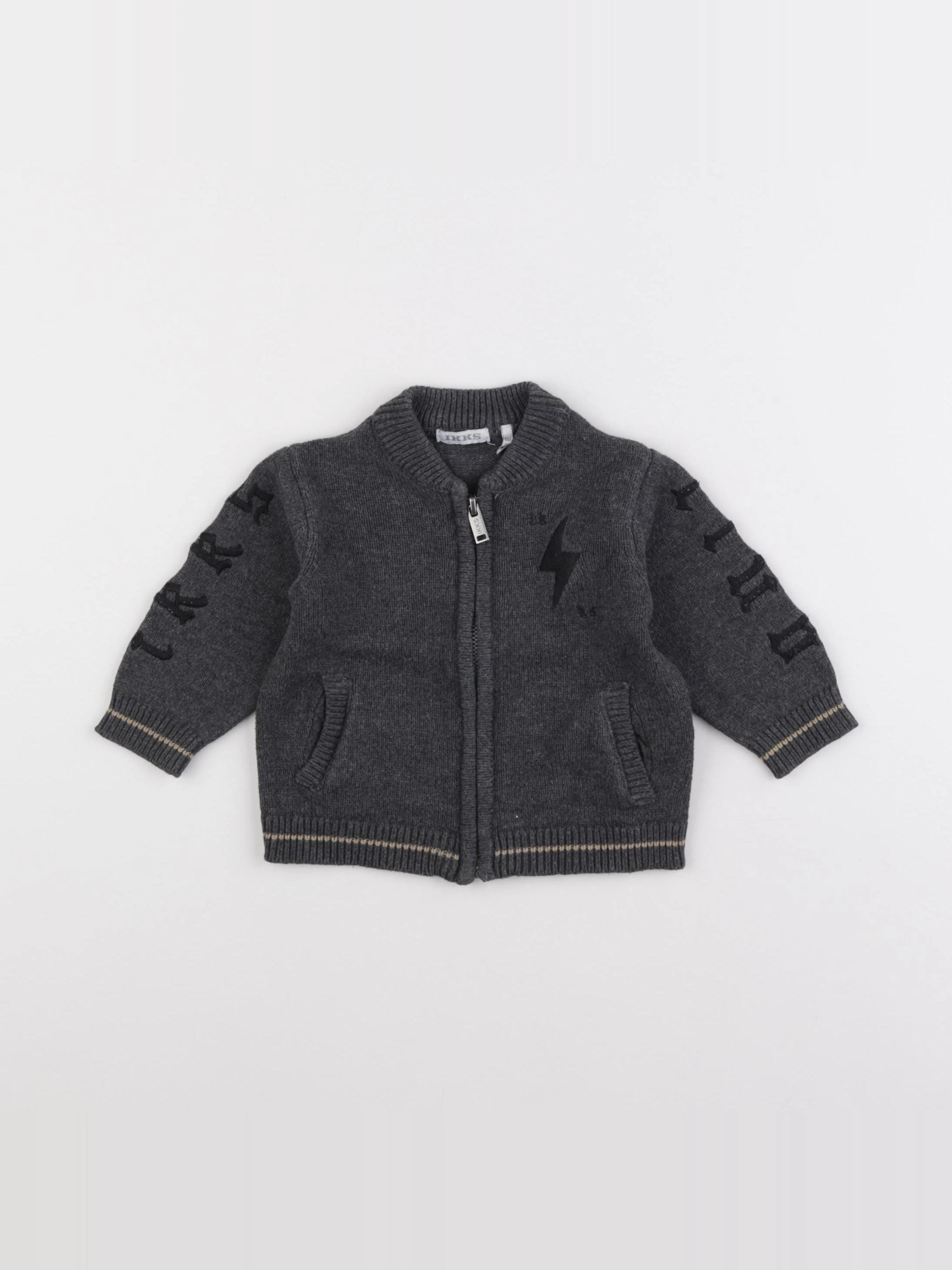 IKKS - gilet gris - 6 mois