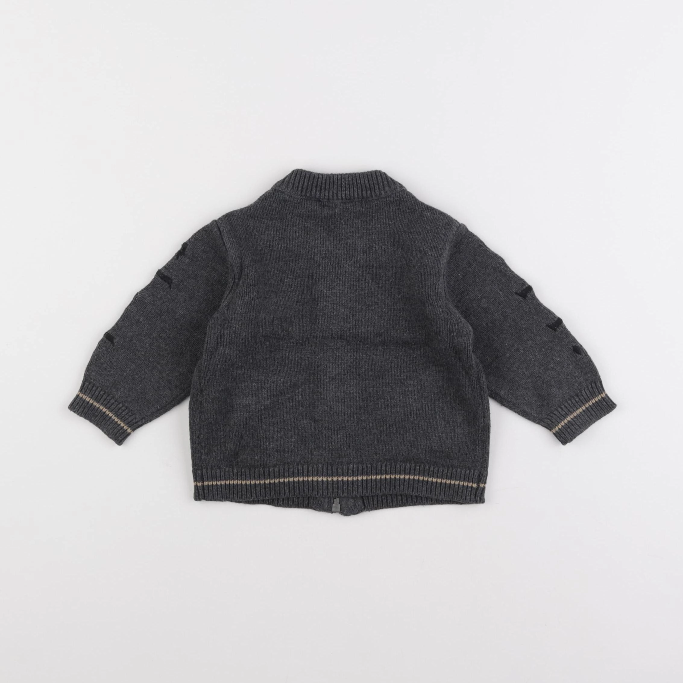 IKKS - gilet gris - 6 mois