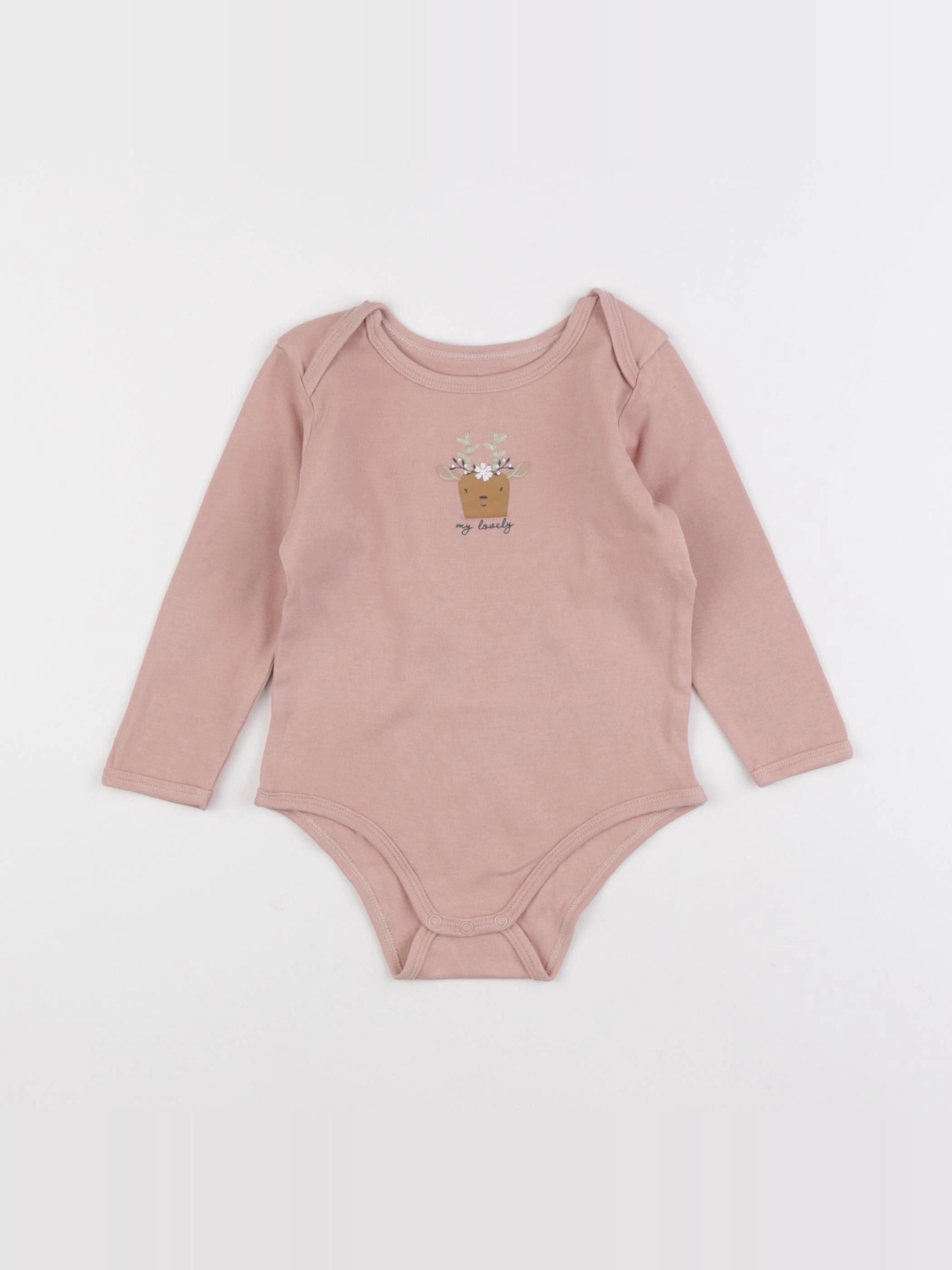 Vertbaudet - body rose - 2 ans