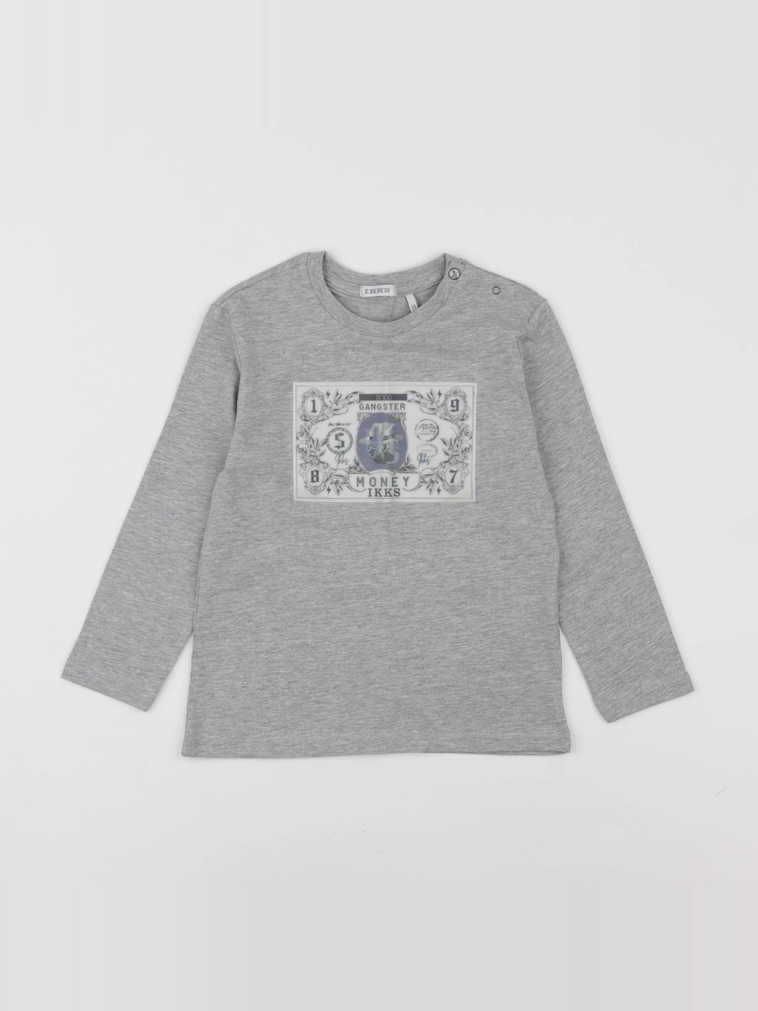 IKKS - tee-shirt gris - 3 ans