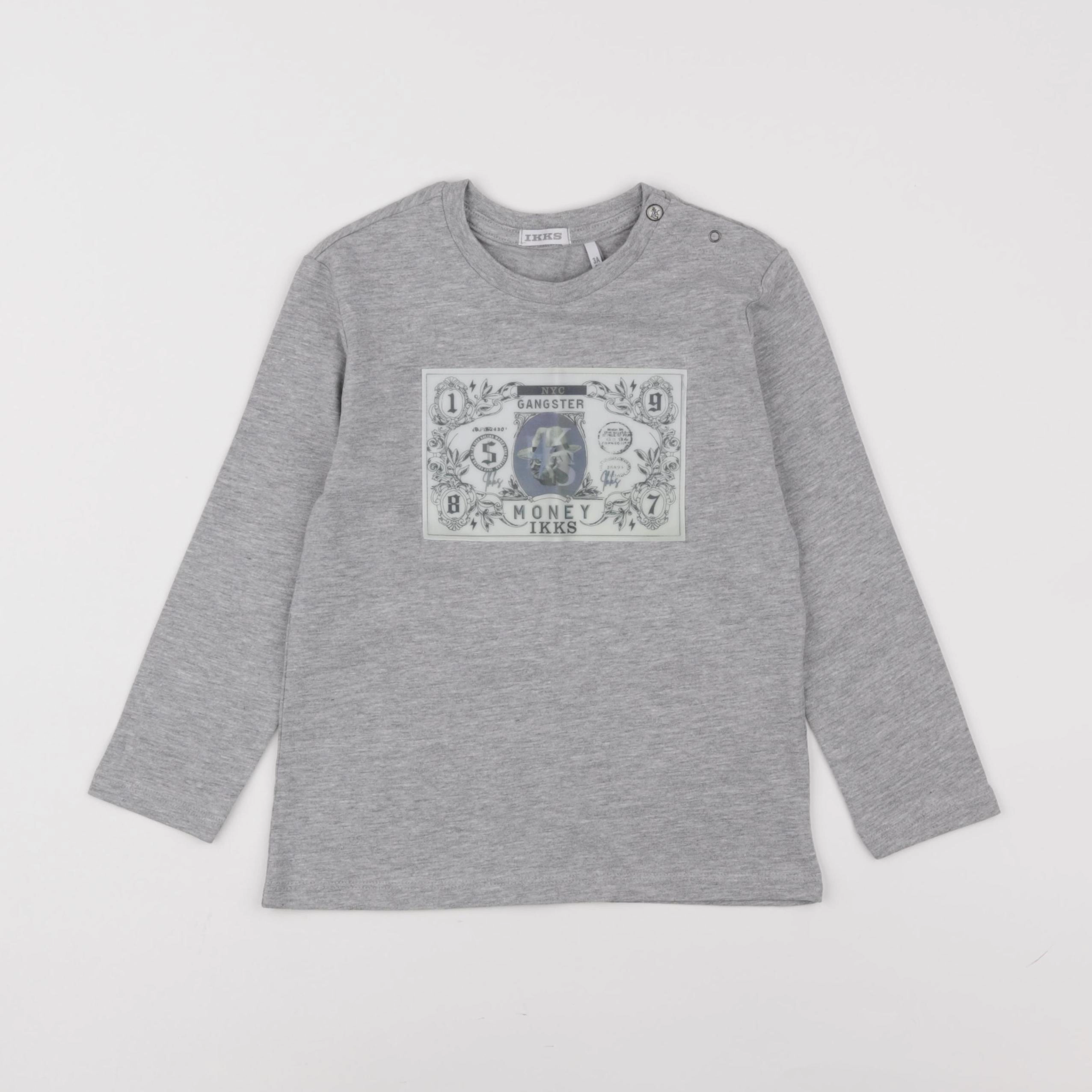 IKKS - tee-shirt gris - 3 ans