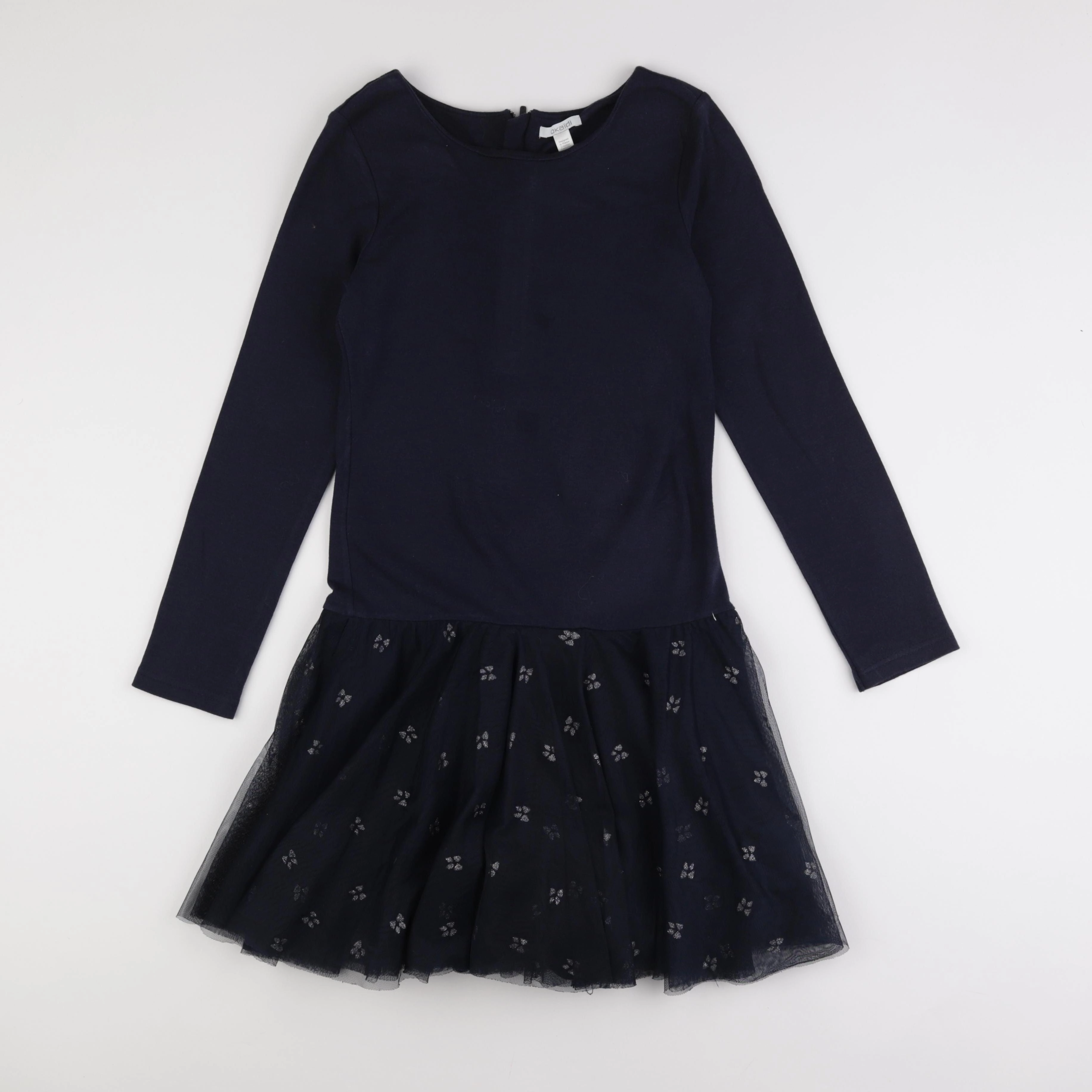Okaidi - robe bleu, argent - 14 ans