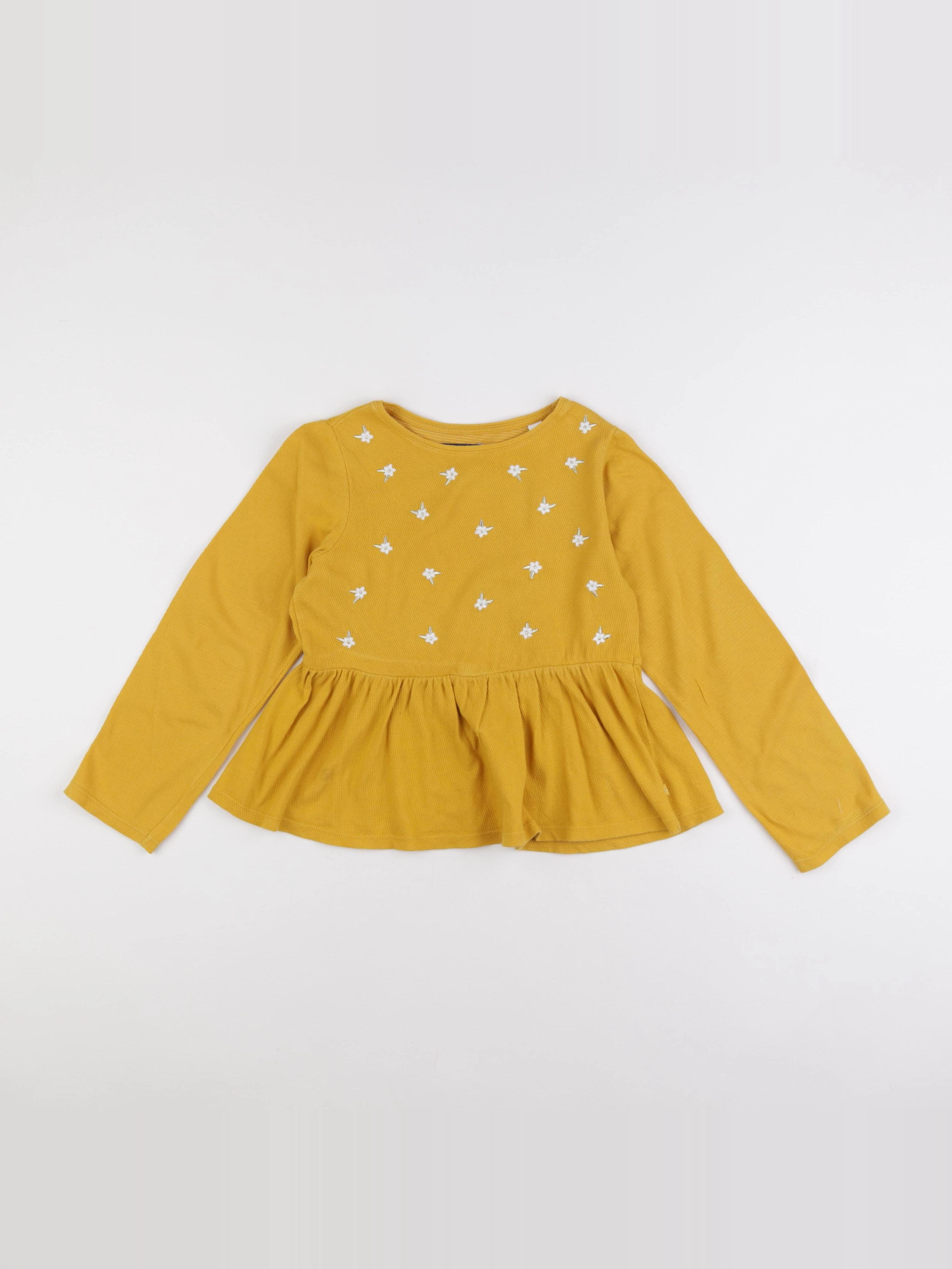 Okaidi - blouse jaune, or - 8 ans
