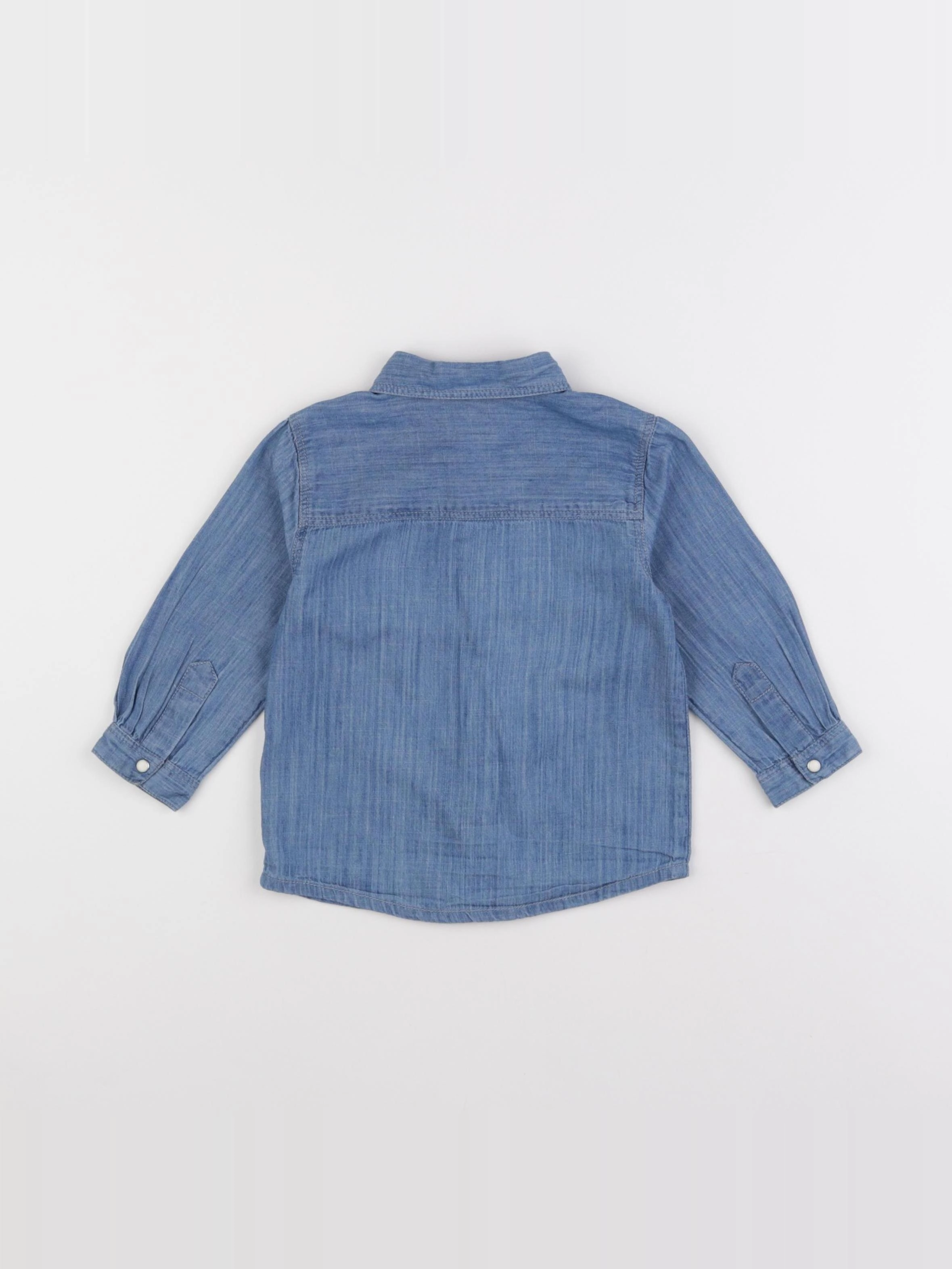 Boutchou - chemise bleu - 18 mois