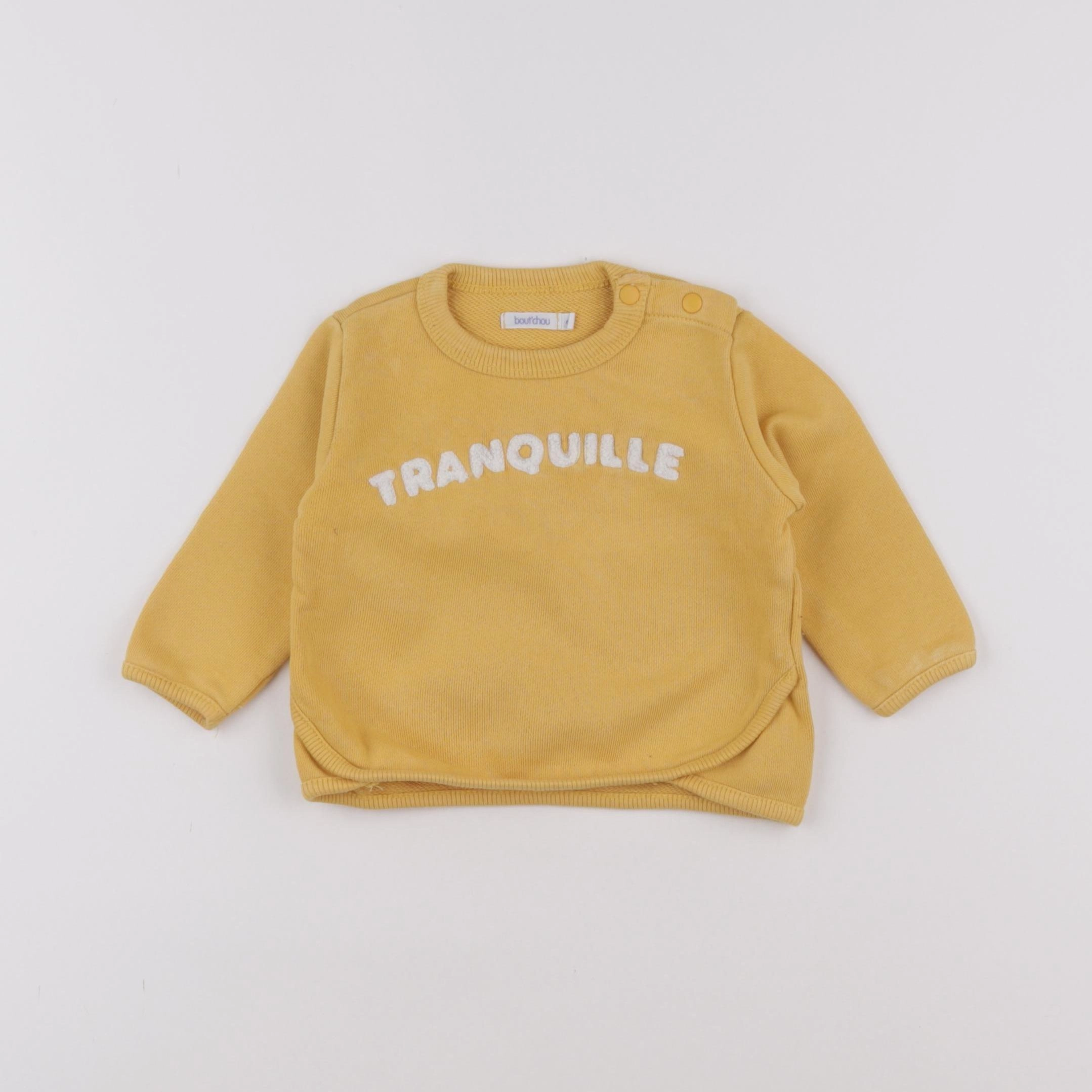 Boutchou - sweat jaune - 6 mois